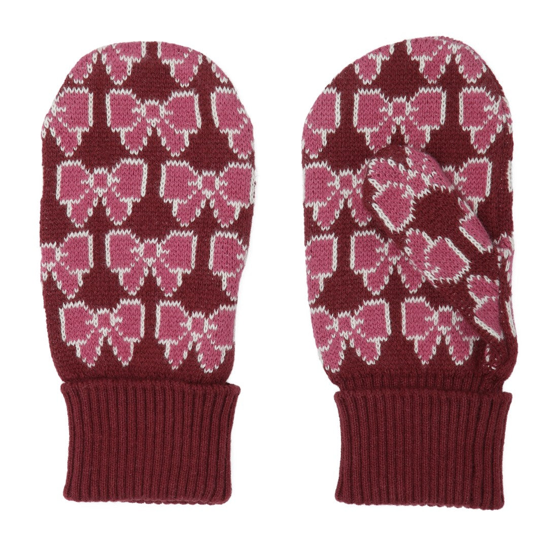 Nova Mittens - Bordeaux Bow