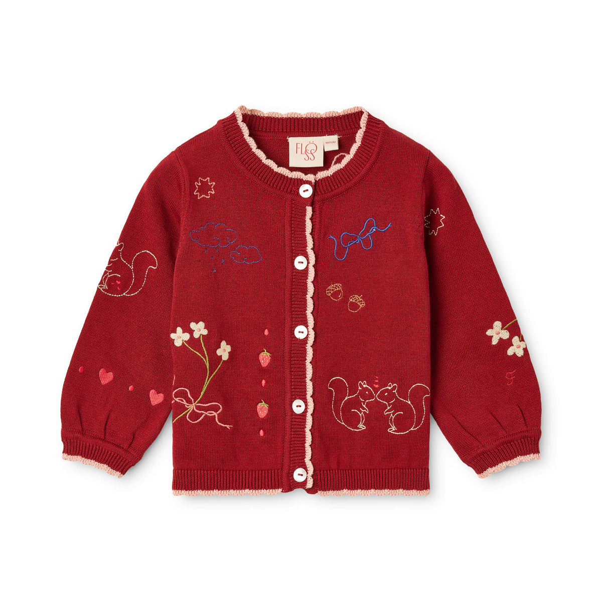 Agnes Cardigan - Dark Cranberry