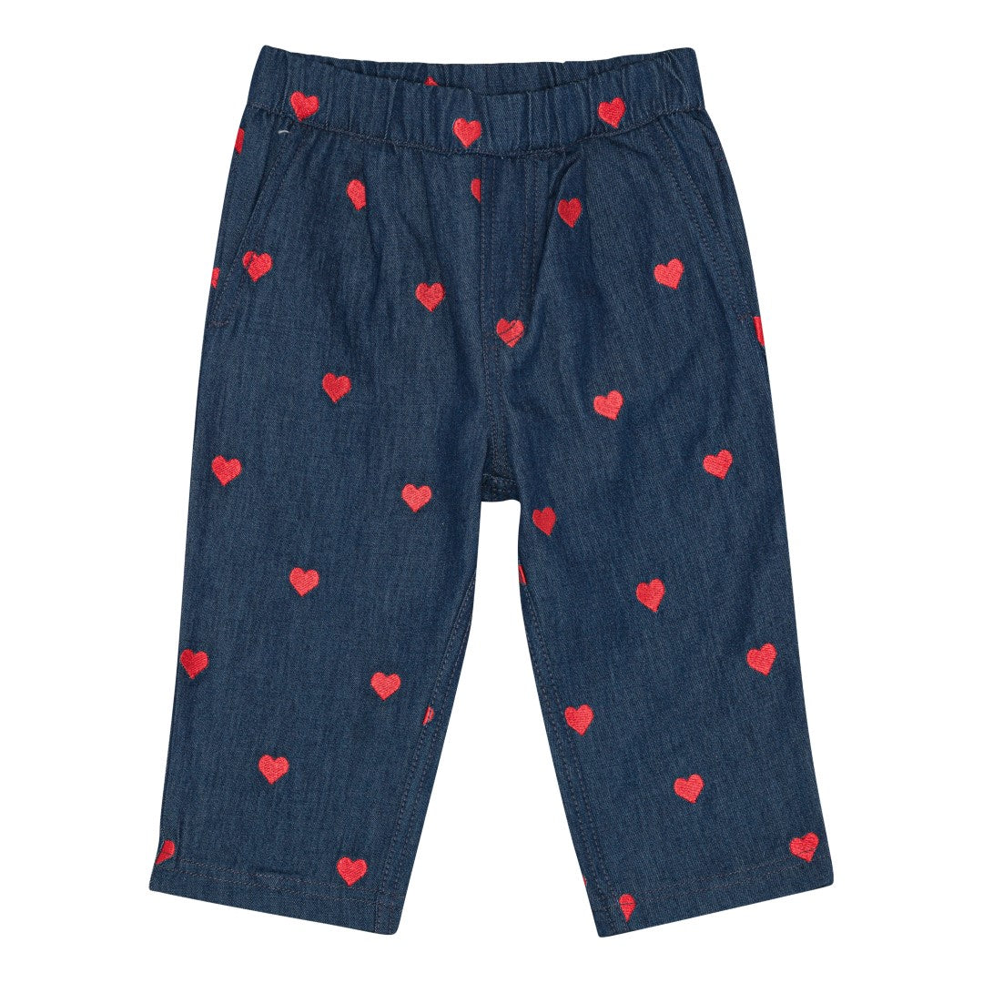 Amee Pants - Mid Blue Heart