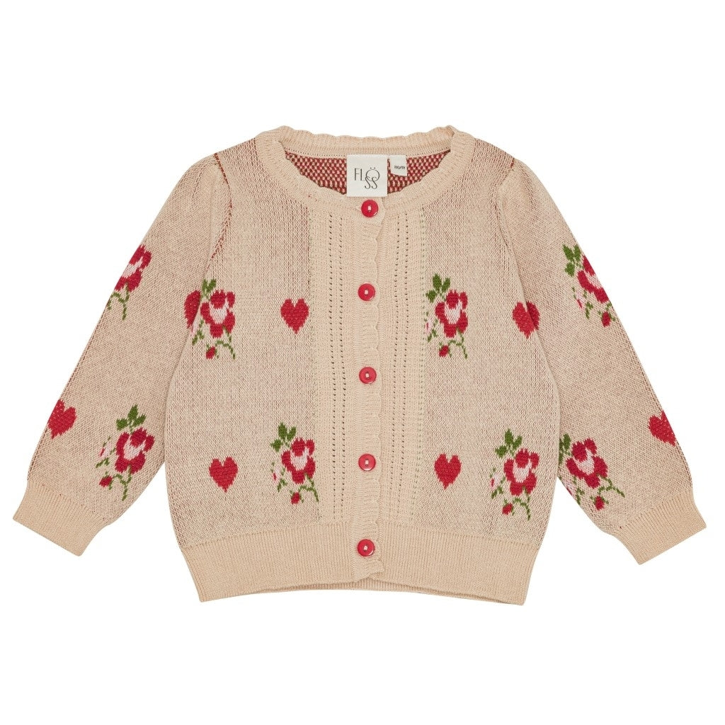 Flöss Aps Amelia Cardigan Cardigan Soft pink