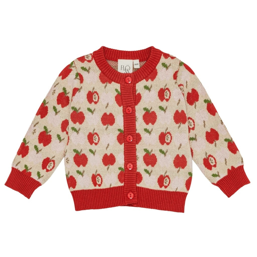 Flöss Aps Apple Knit Cardigan Cardigan Red Apple