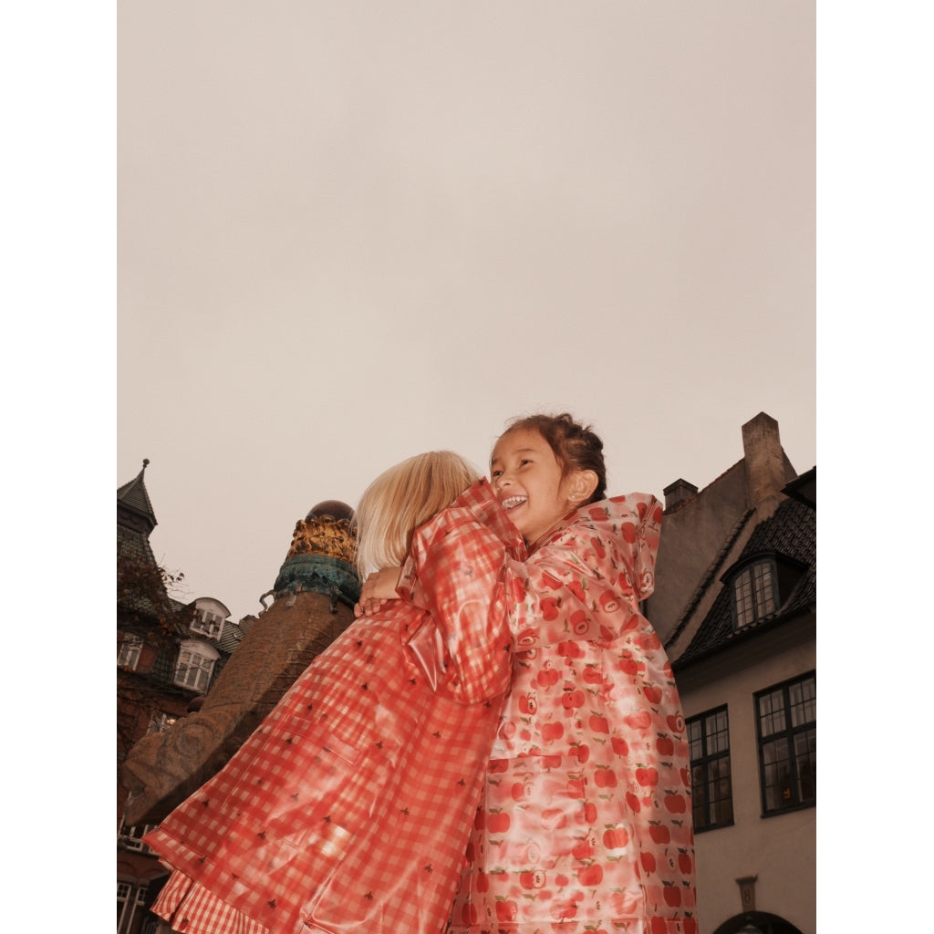 Flöss Aps Caila Raincoat Coat Berry Gingham