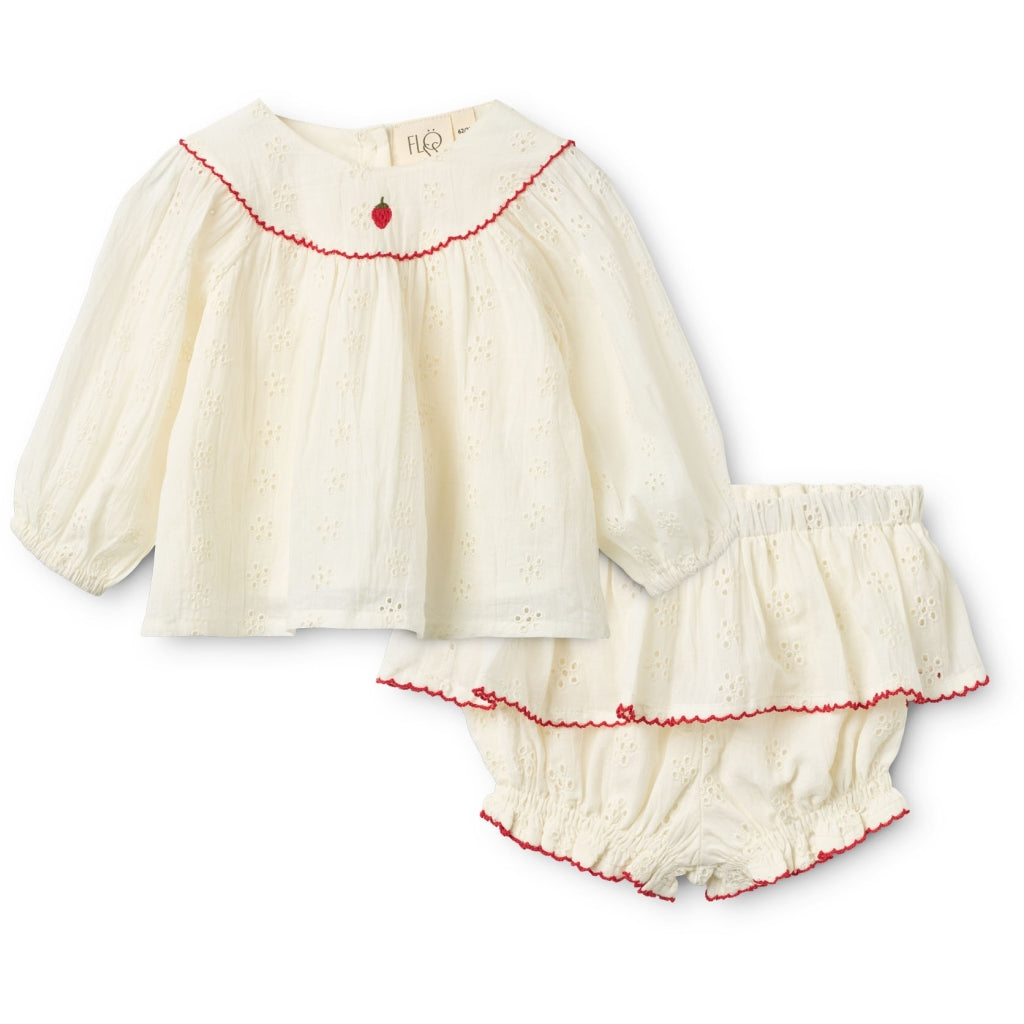 Flöss Aps Claire Baby Set Set Ivory White