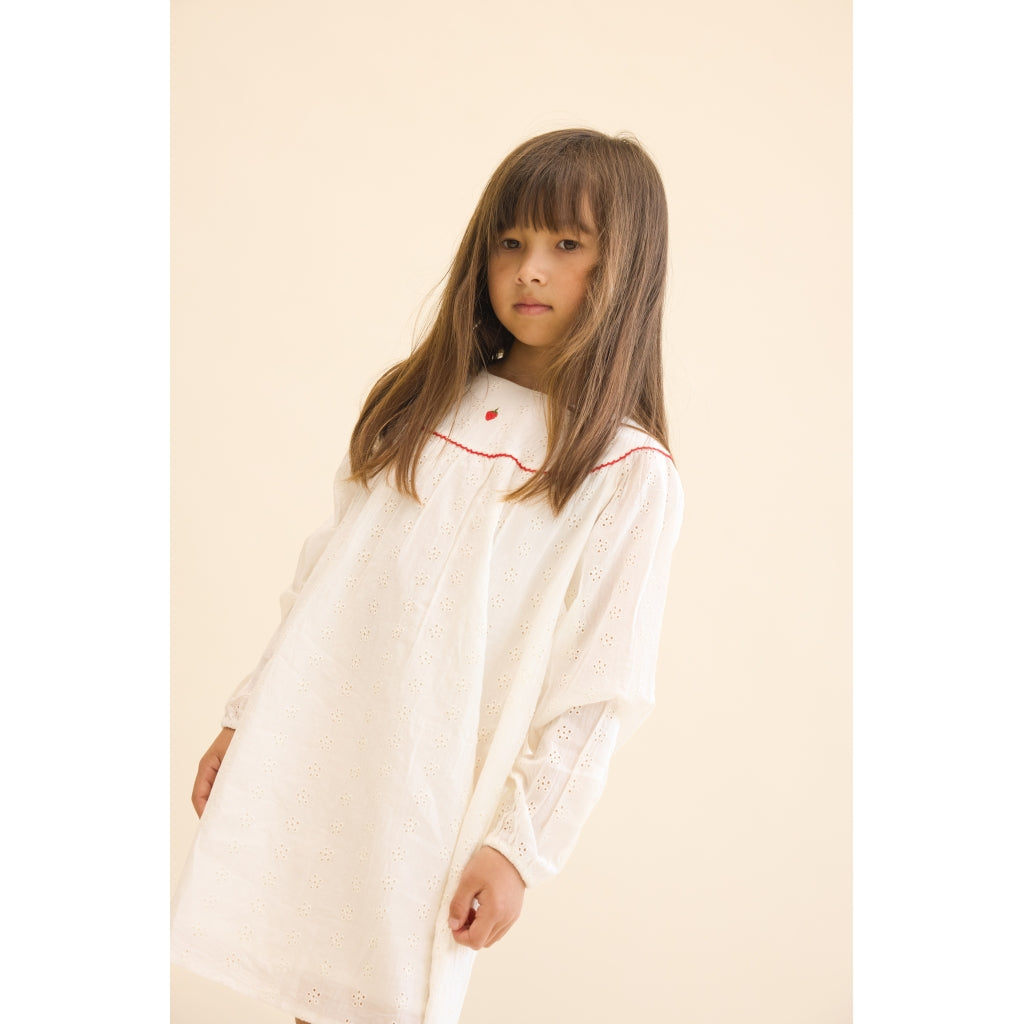 Flöss Aps Claire Dress Dress Ivory White