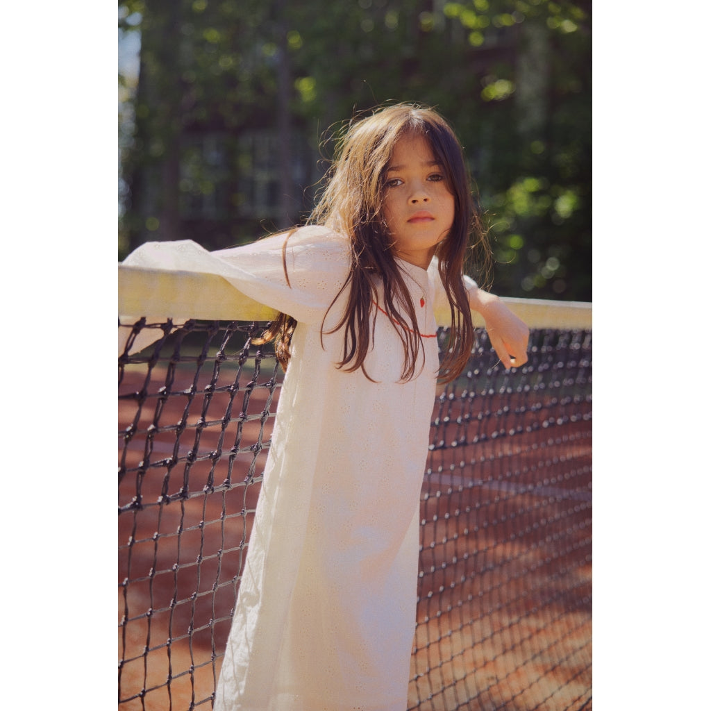 Flöss Aps Claire Dress Dress Ivory White