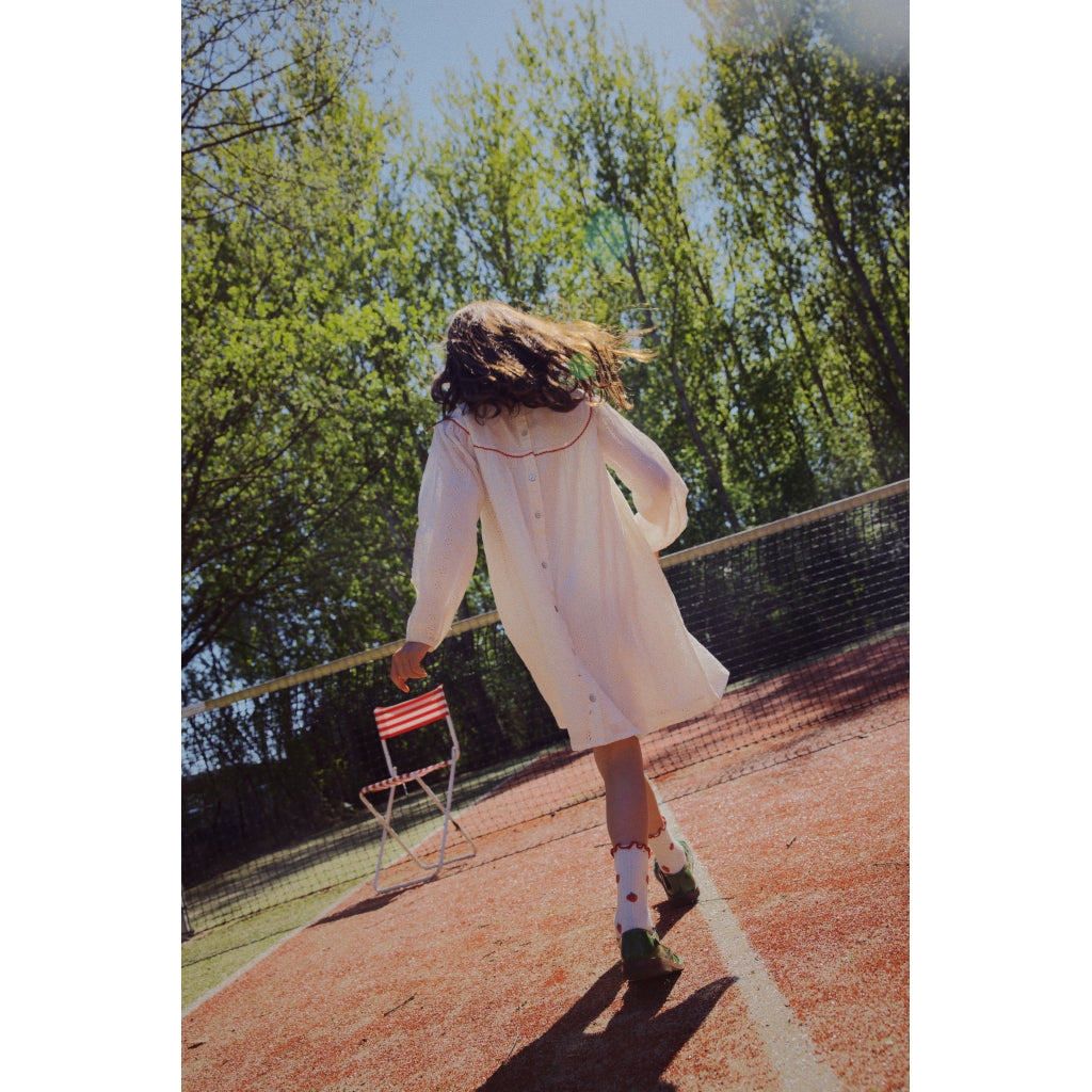 Flöss Aps Claire Dress Dress Ivory White