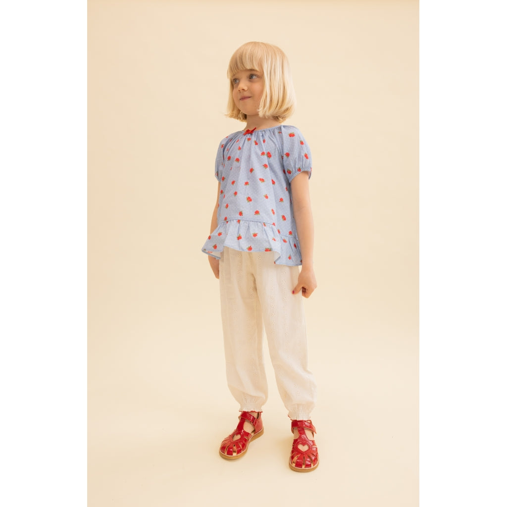 Flöss Aps Claire Pants Pants Ivory White