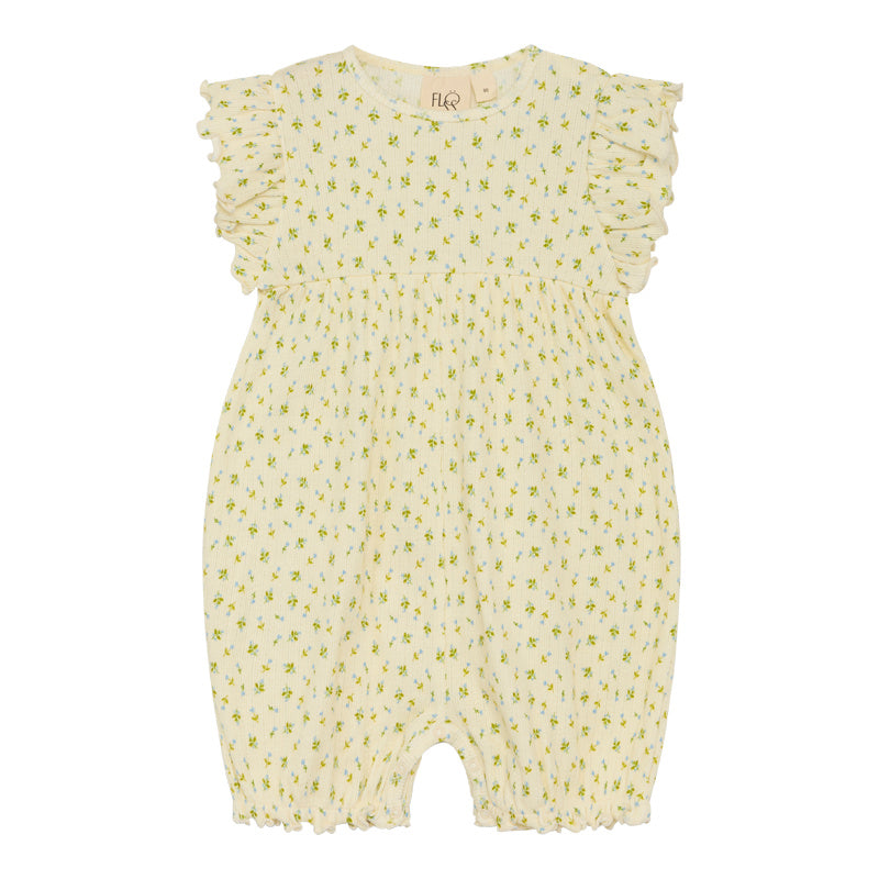 Clara Frill Romper - Wild flower