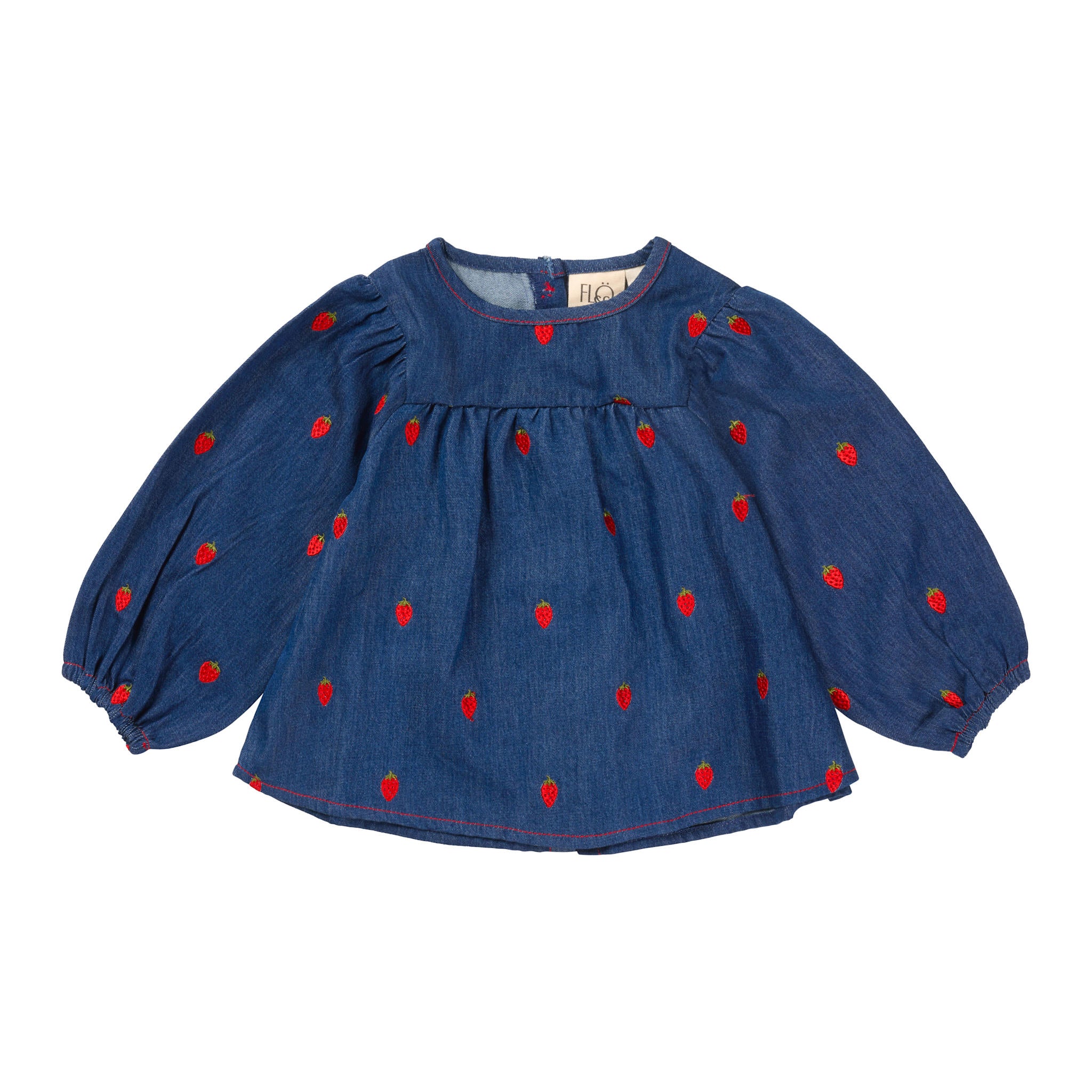 Colette Blouse - Berry Denim