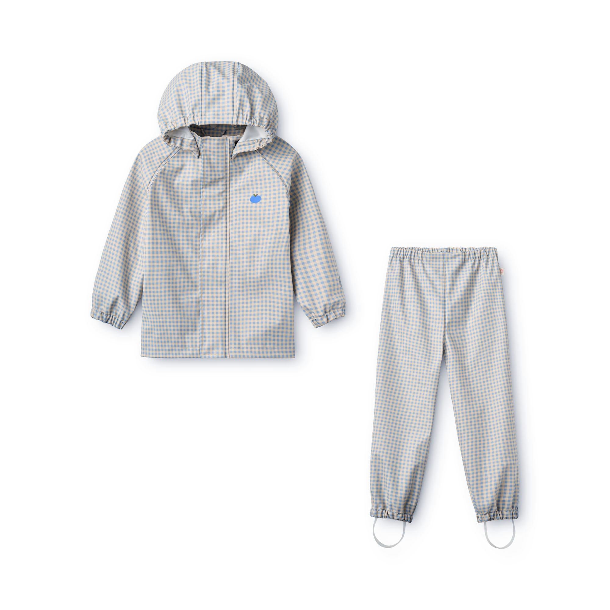 Dew Rainwear Set - Light Blue Gingham