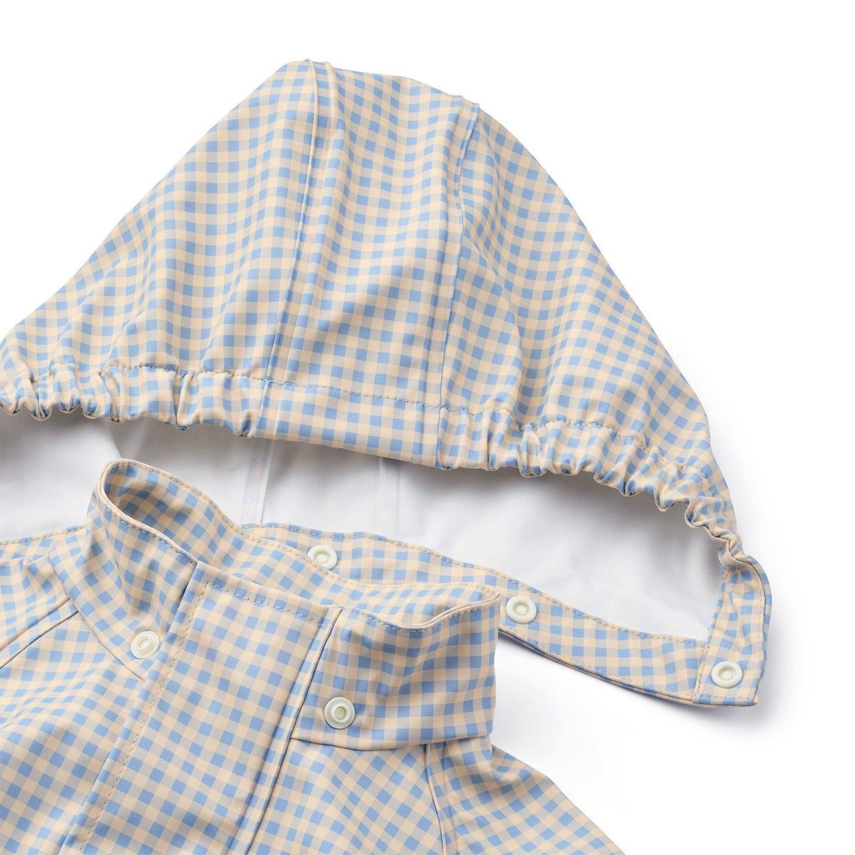 Dew Rainwear Set - Light Blue Gingham