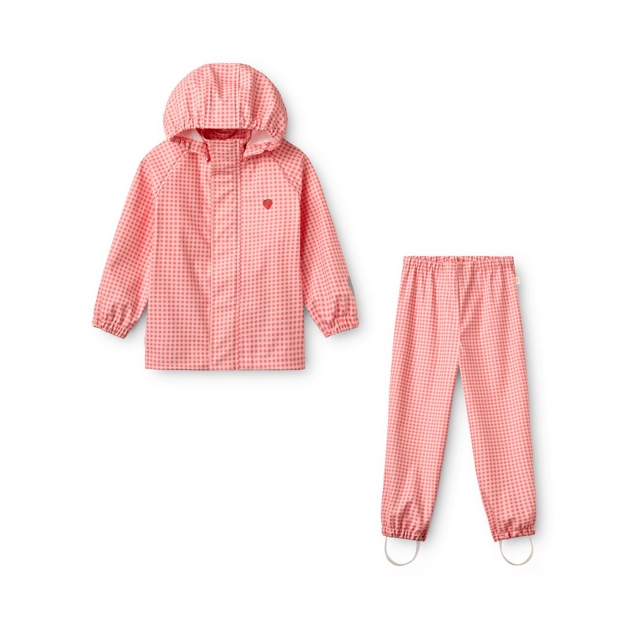 Dew Rainwear Set - Pink Rose Gingham