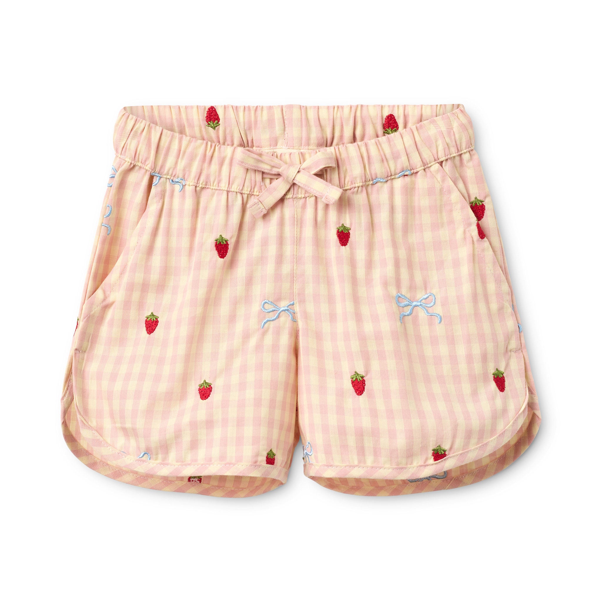 Dolly Bow Shorts - Berry/bow Gingham