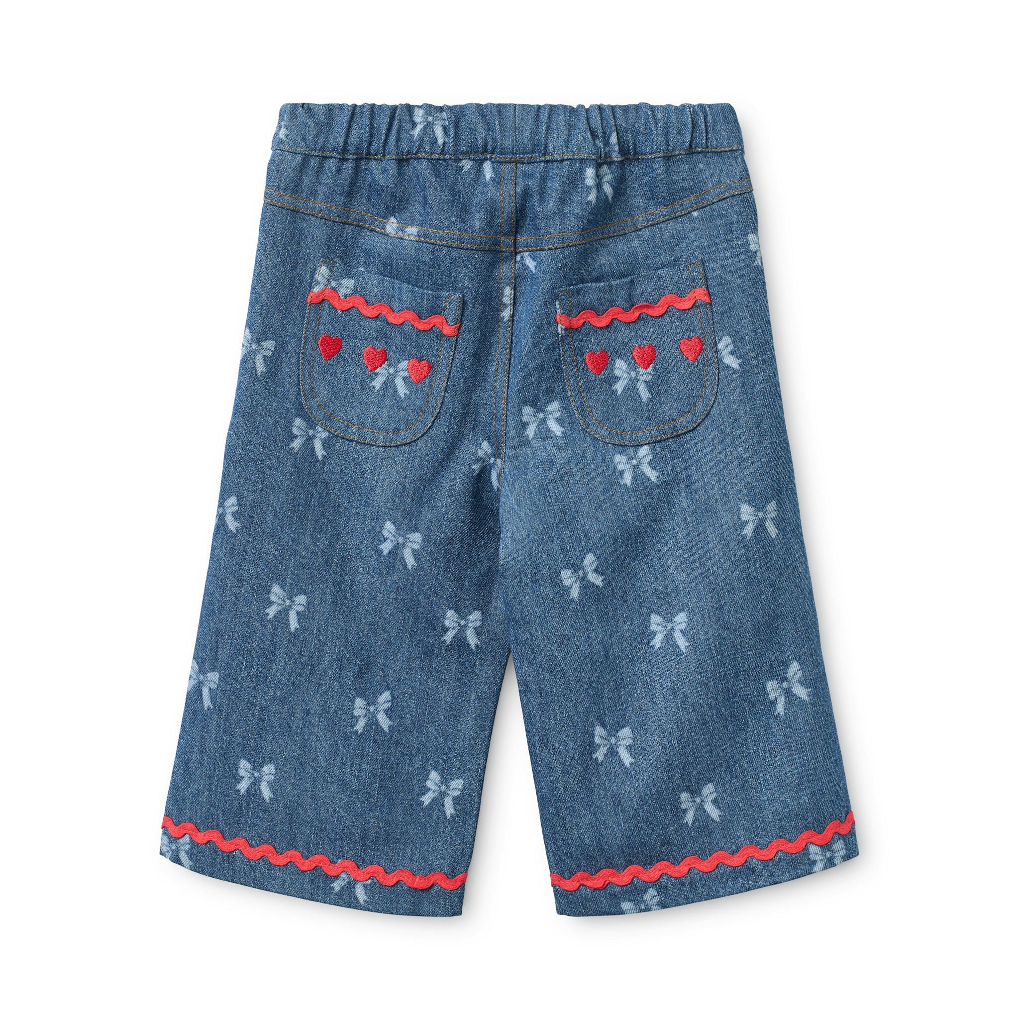 Eva Pants - Denim Blue Bow