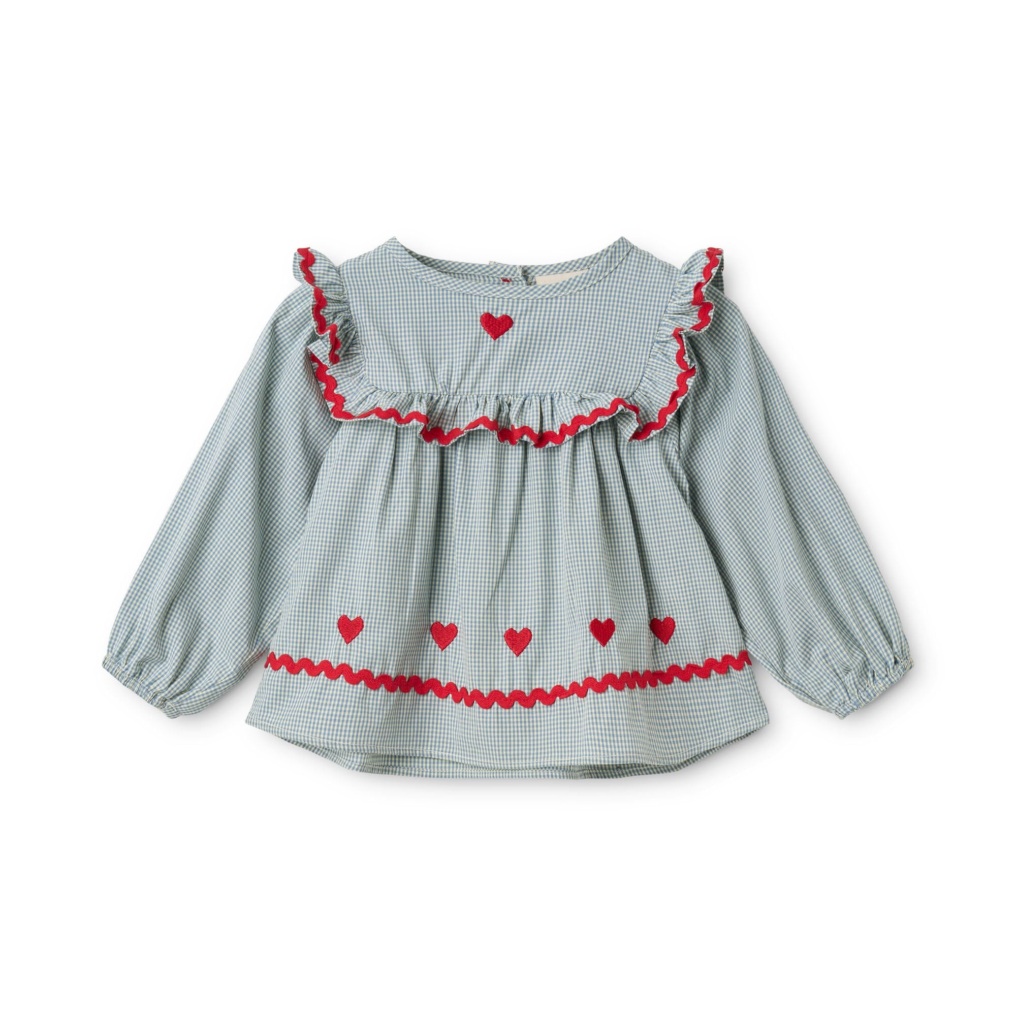 Ellis Blouse - Light Blue Gingham