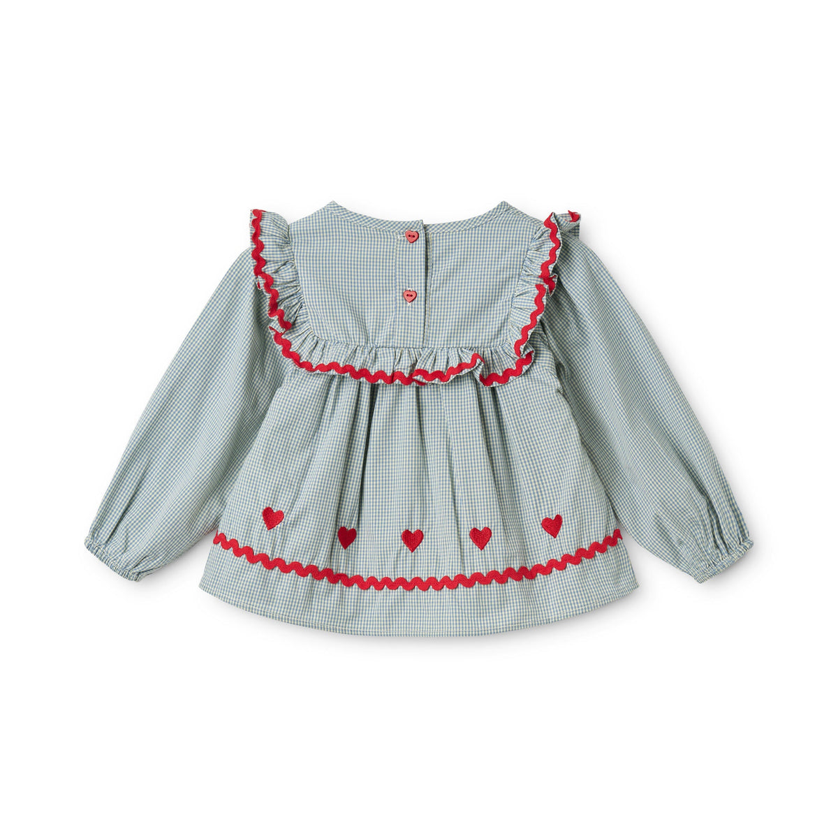 Ellis Blouse - Light Blue Gingham