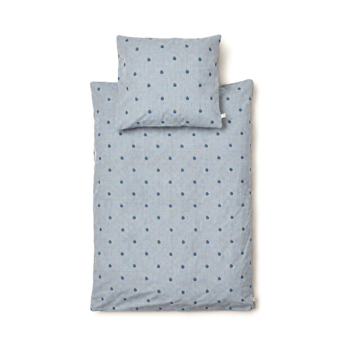 Ellis Bedding Baby - Light Blue Apple Gingham
