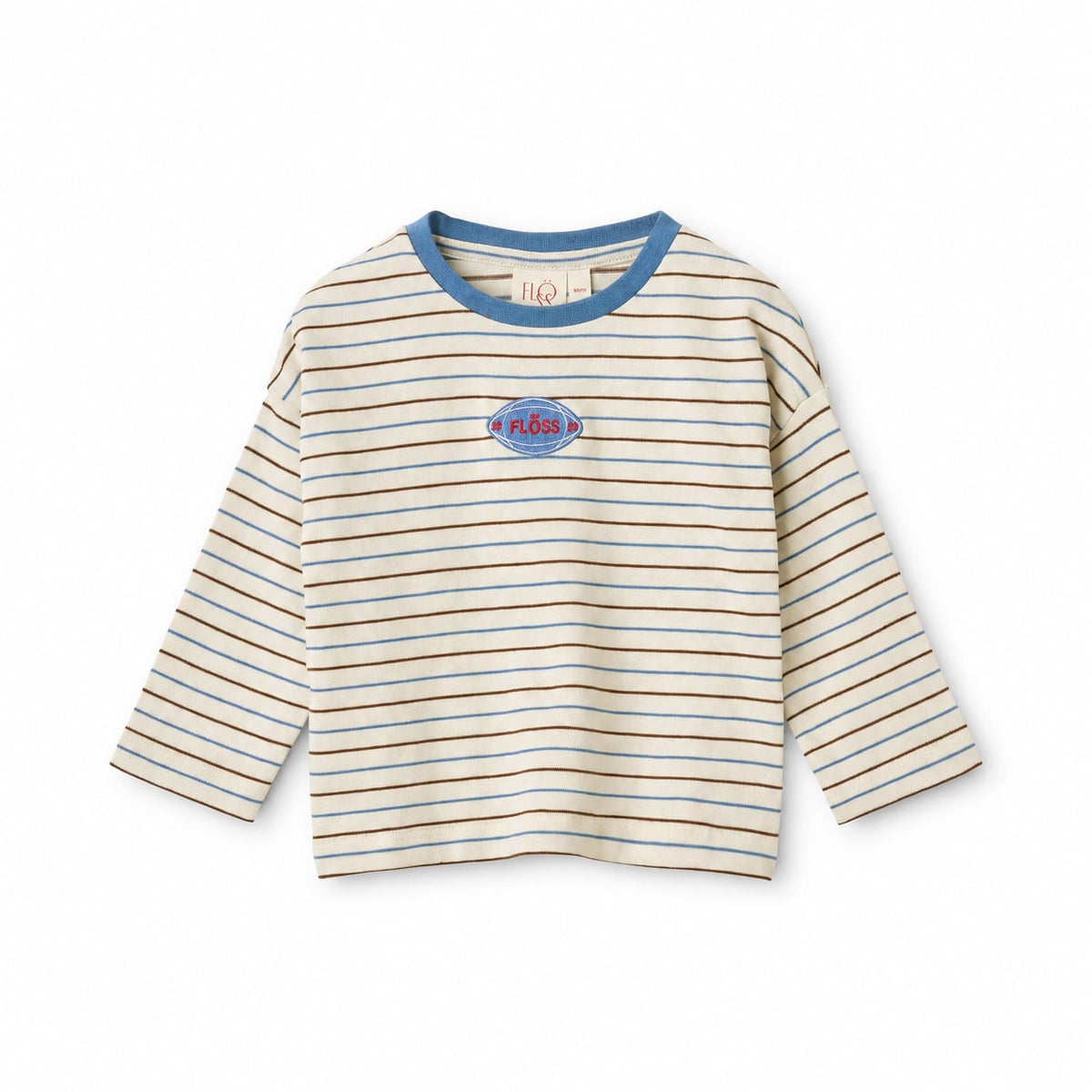 Emil Blouse - Brown-Blue Stripe