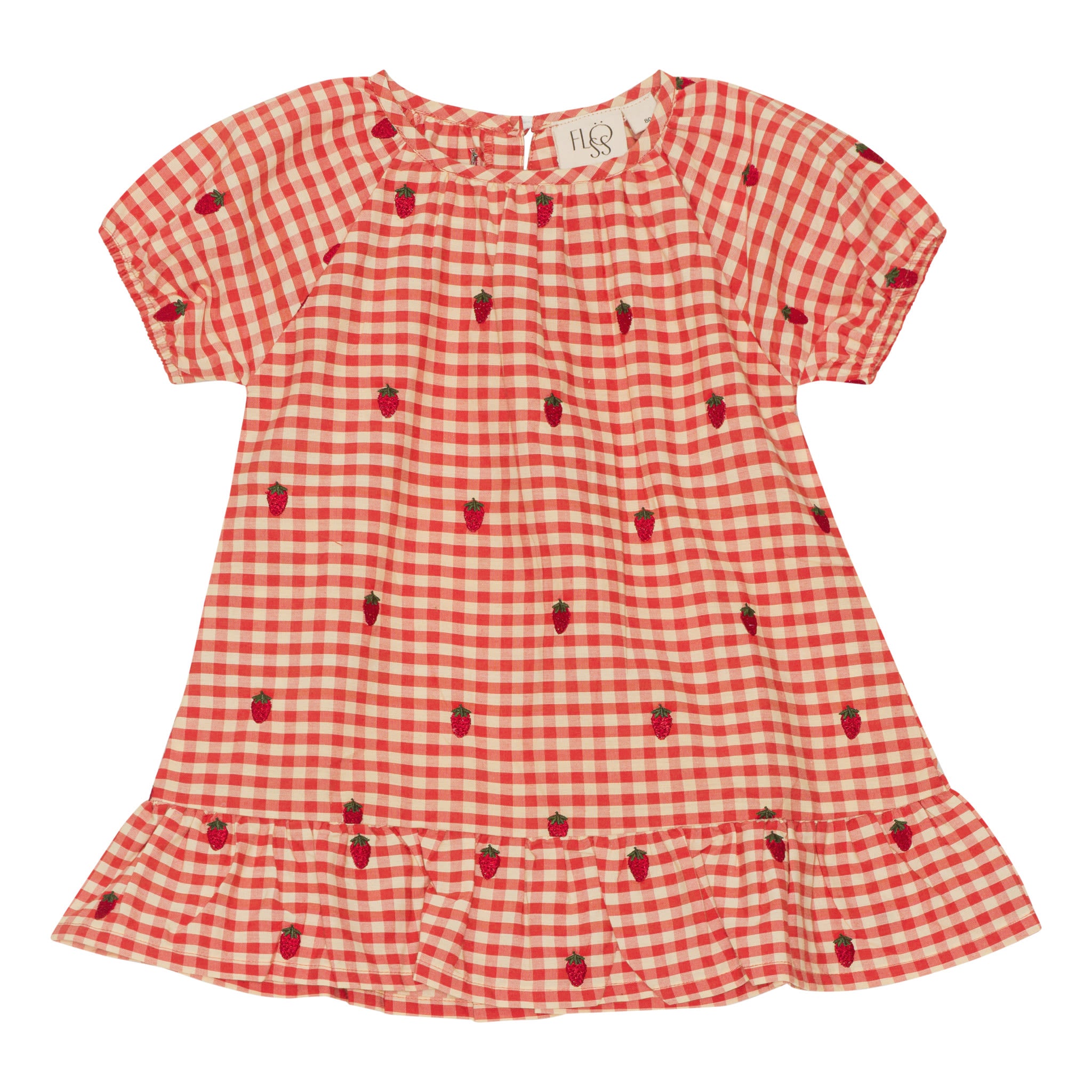 Molly Dress - Berry Gingham