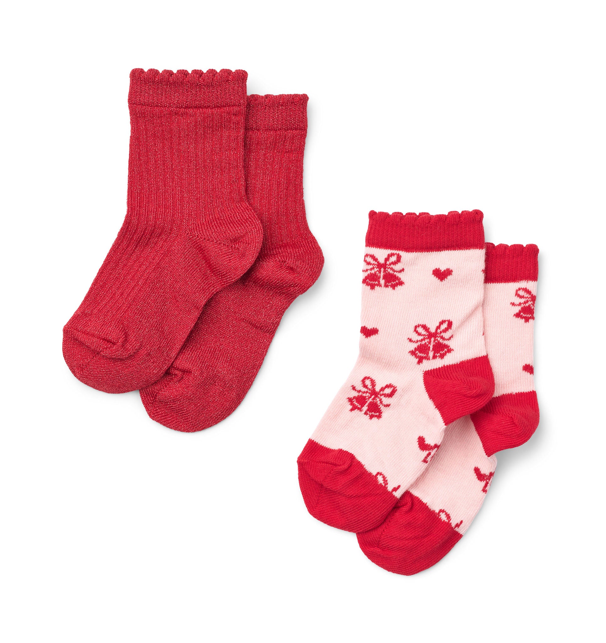 Vibe Socks 2-pack - Red Glitter 2-pack