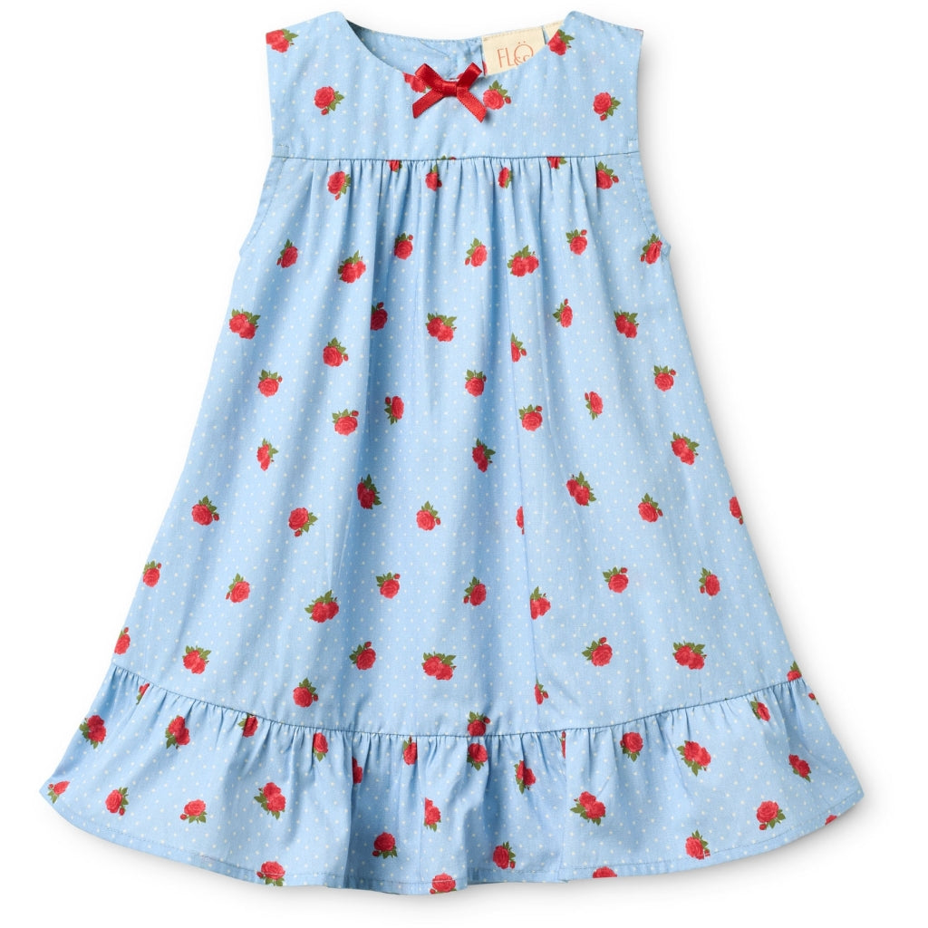 Flöss Aps Fiona SL Dress Dress Blue Sky Rose