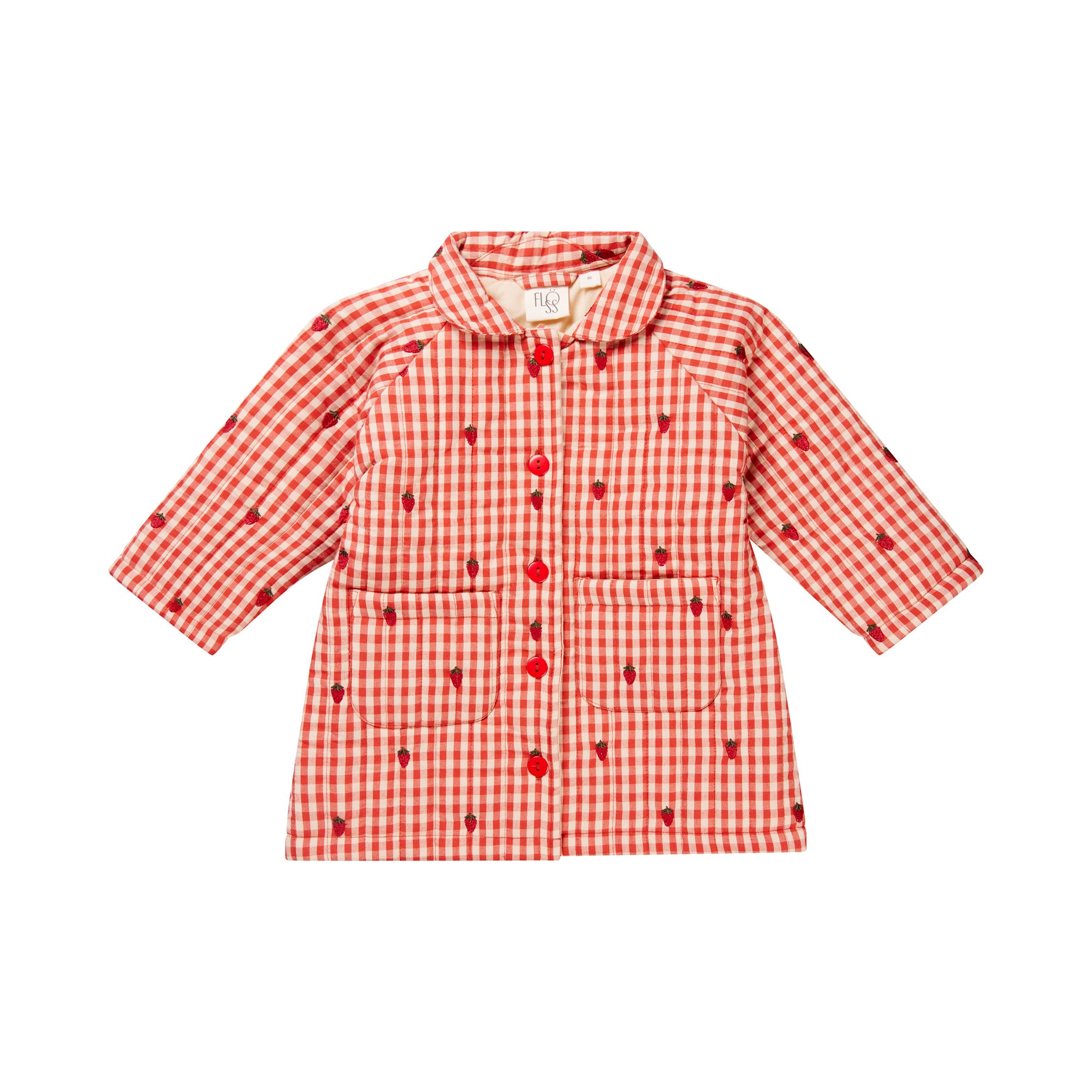 Molly Coat - Berry Gingham