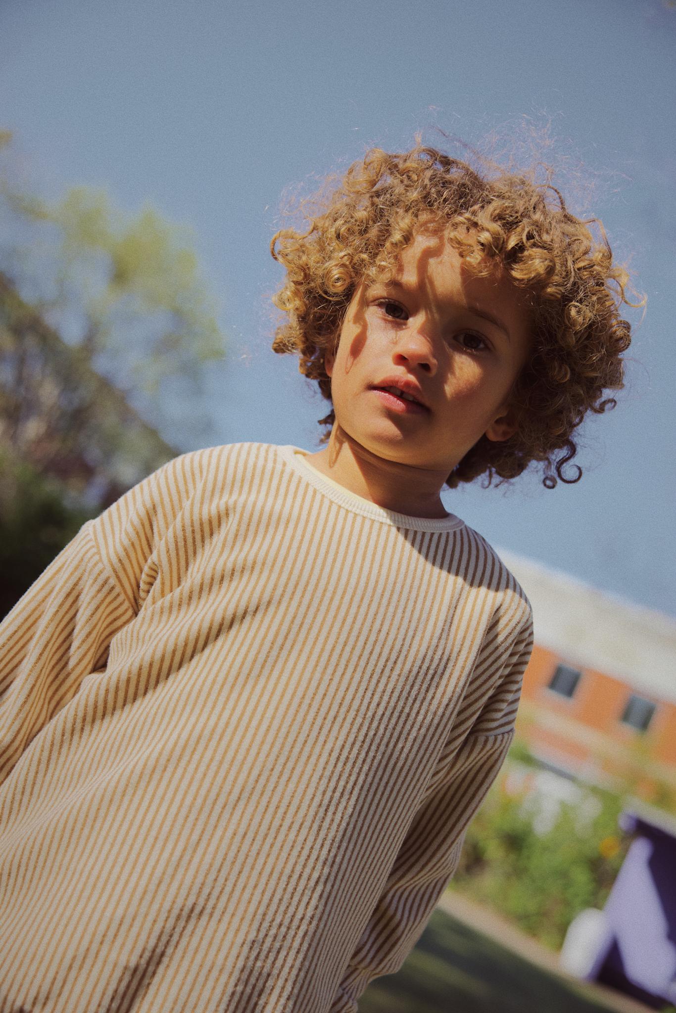 Nohr Sweatshirt - Light Brown Stripe