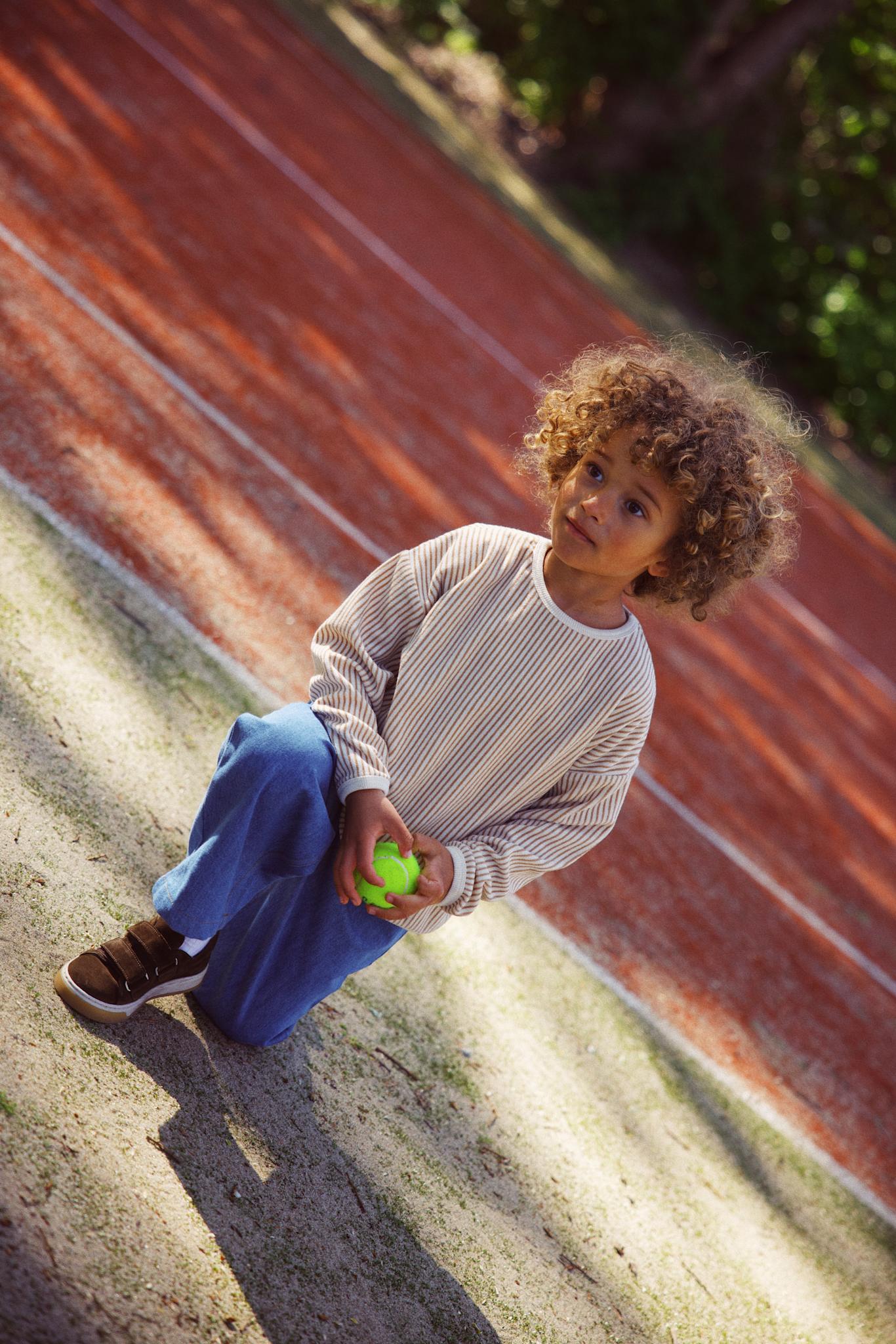 Nohr Sweatshirt - Light Brown Stripe