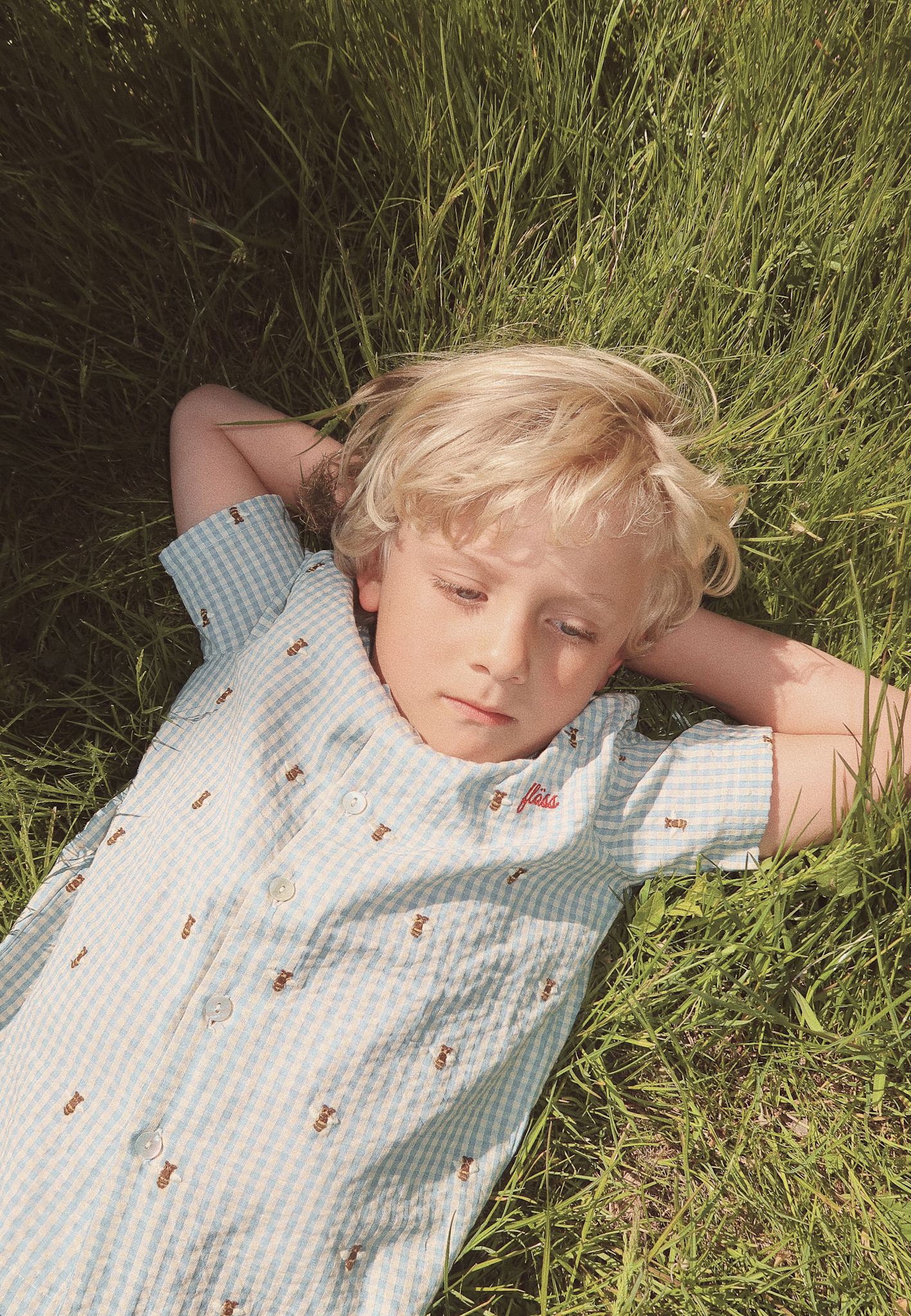 Oliver SS Shirt - Bee Gingham