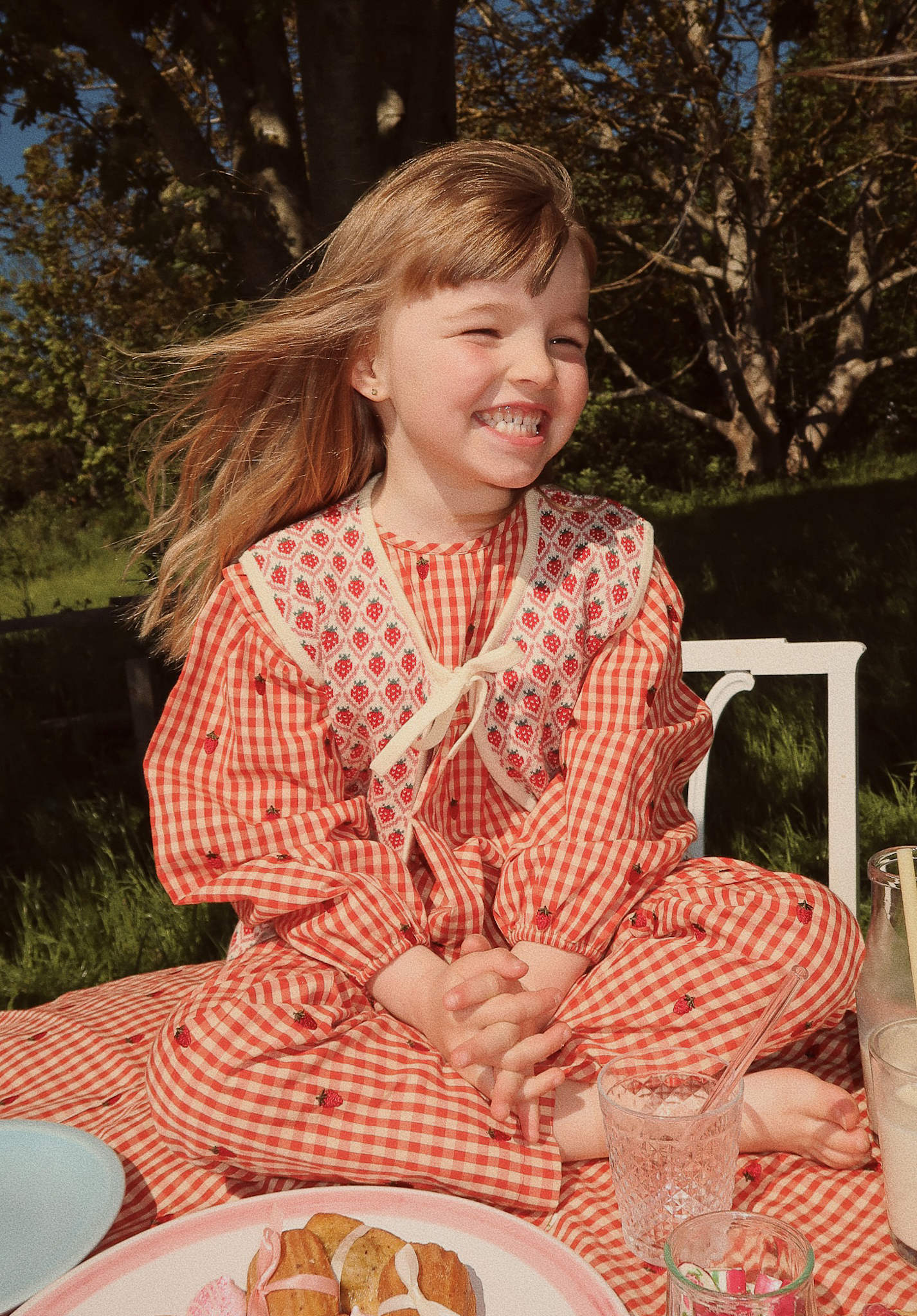 Molly Pants - Berry Gingham