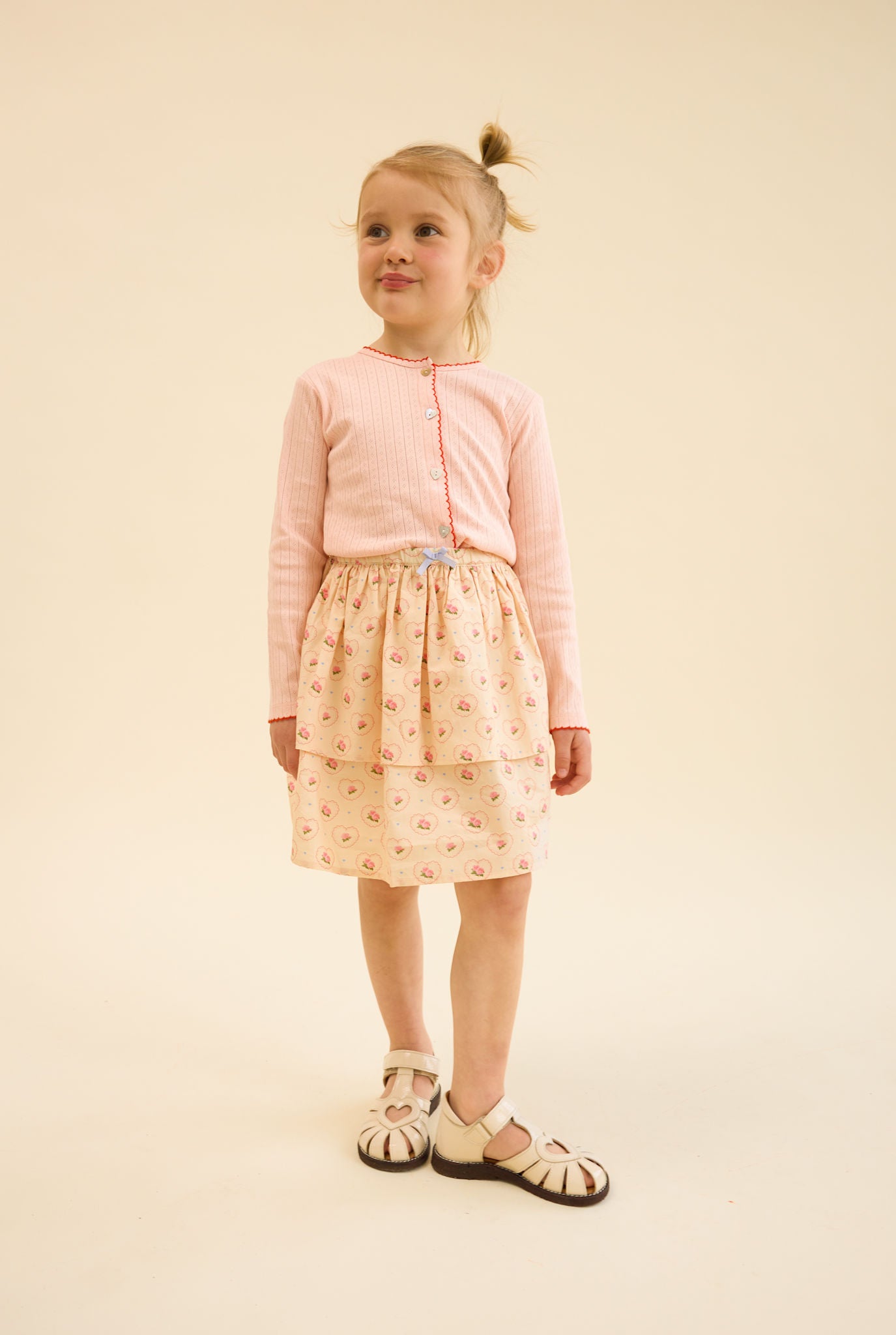 Liva Pointelle Cardigan - Soft Rose