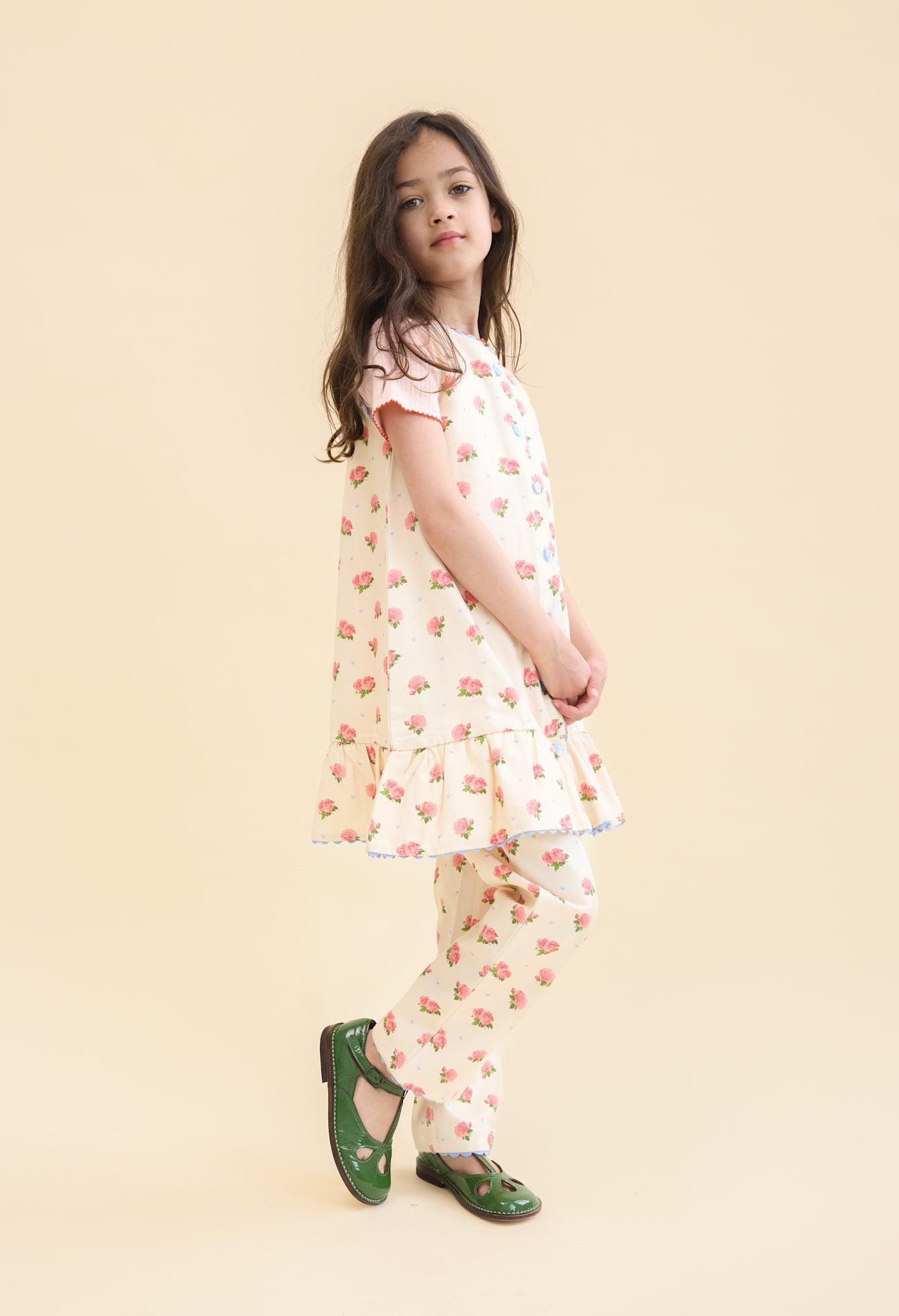 Camille Pants - Dark Pink Rose