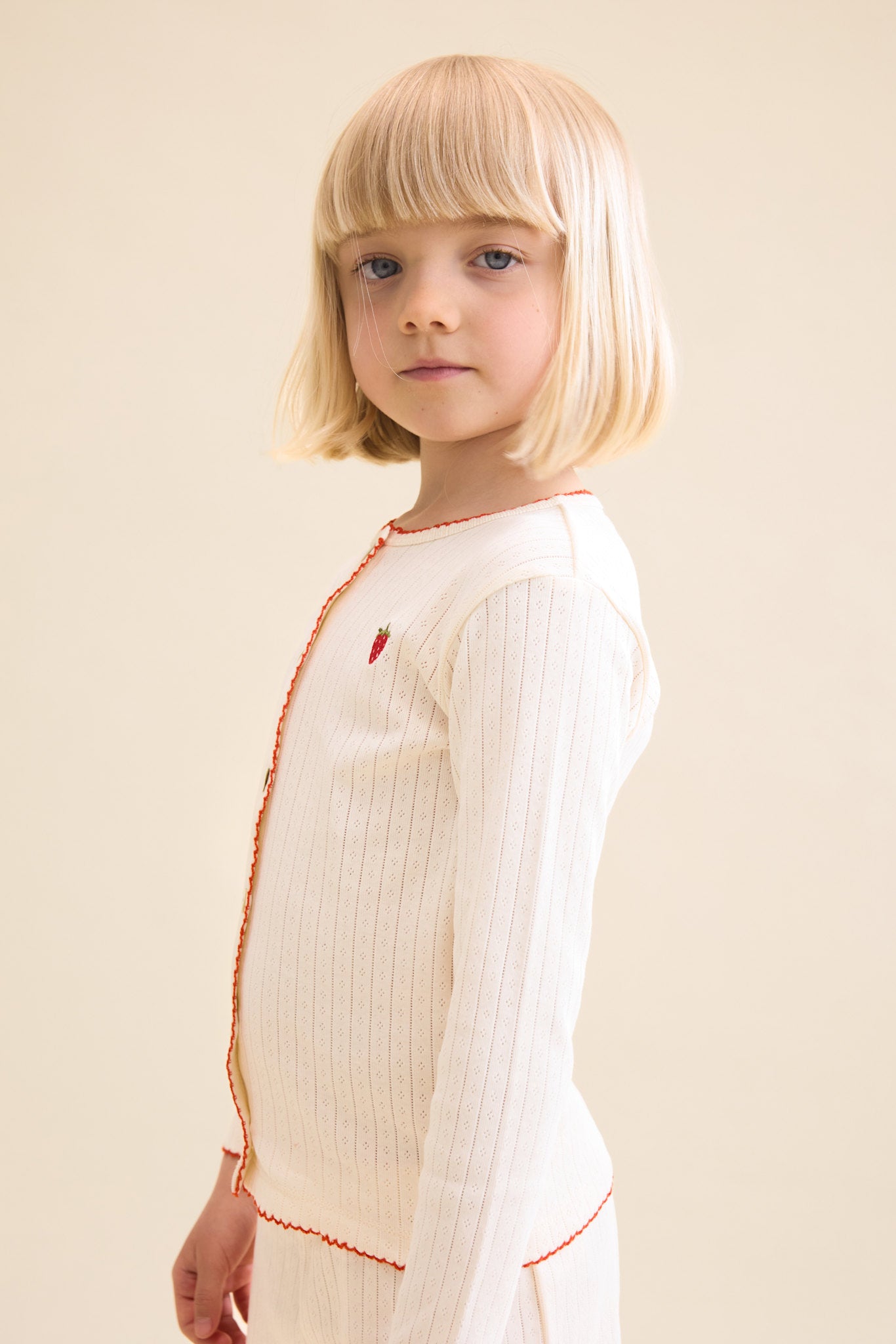 Flora Pointelle Cardigan - Gentle Cream