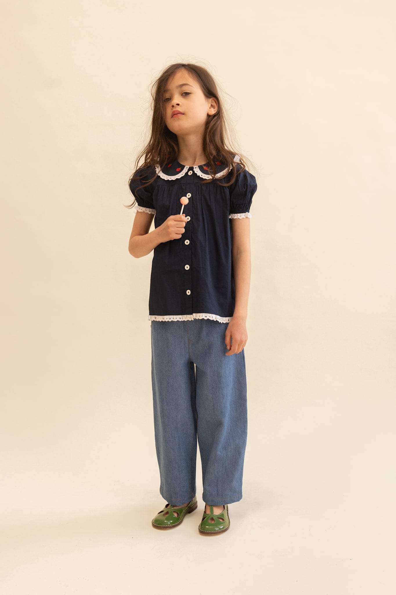 Aja Blouse - New Navy