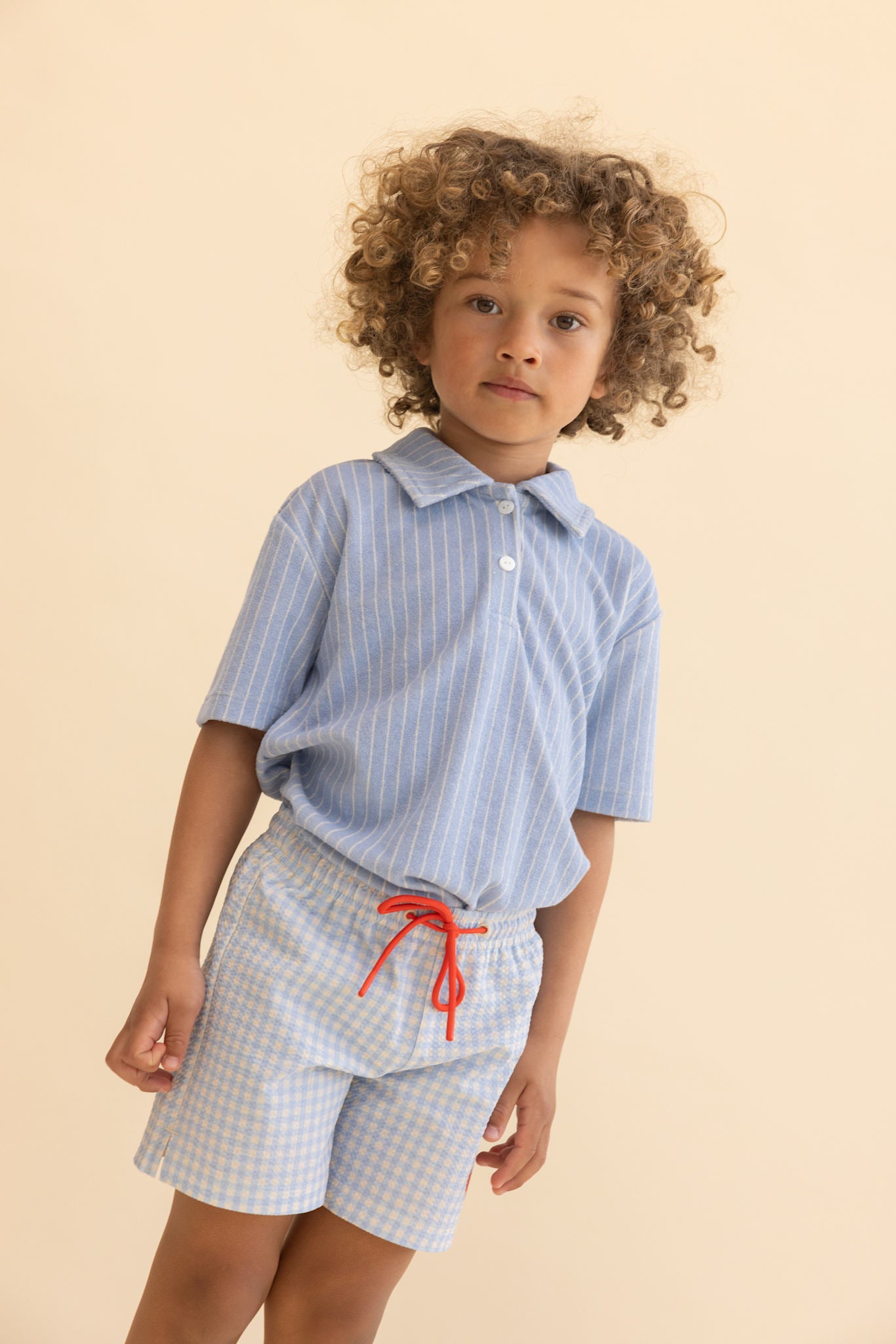 Ocean Swim Shorts - Blue Gingham