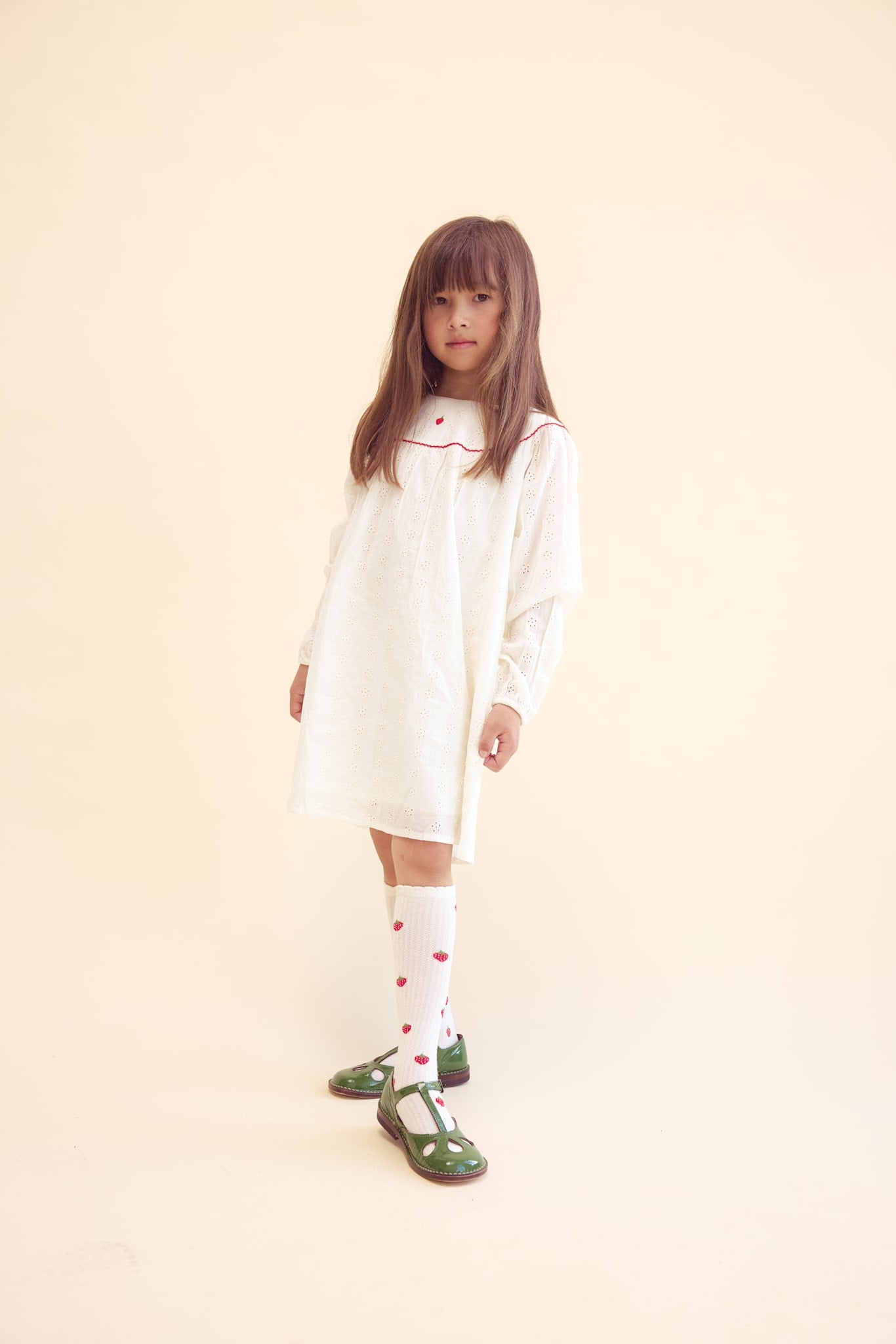 Claire Dress - Ivory White