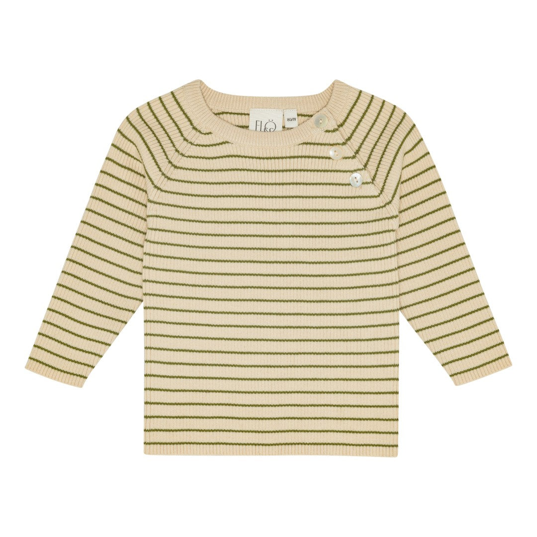 Flye Sweater - Warm cotton/green