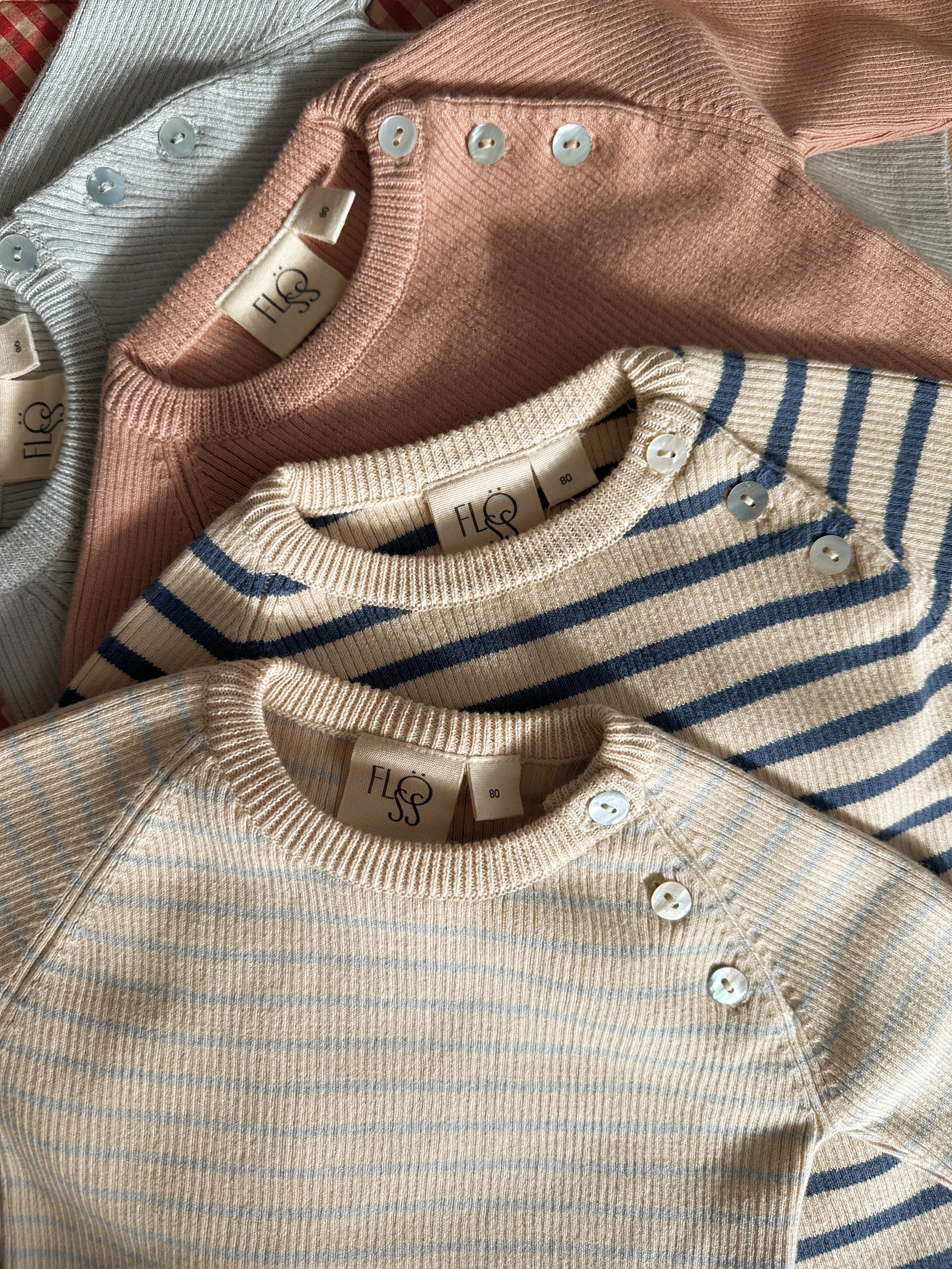 Flöss Aps Flye sweater Sweater Navy midnight/warm cotton