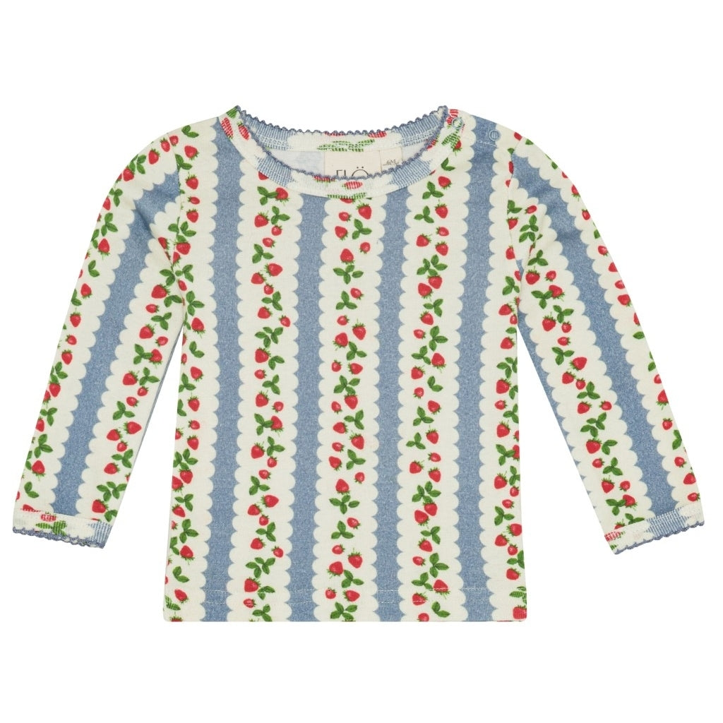 Flöss Aps Fresa Jersey Basic Blouse Blouse Ella aop