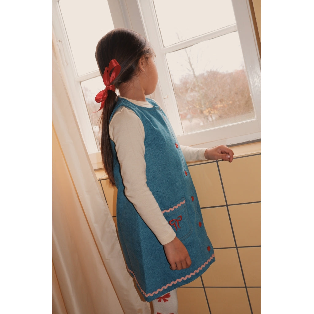 Flöss Aps Hazel Dress Dress Mid Blue Rinse