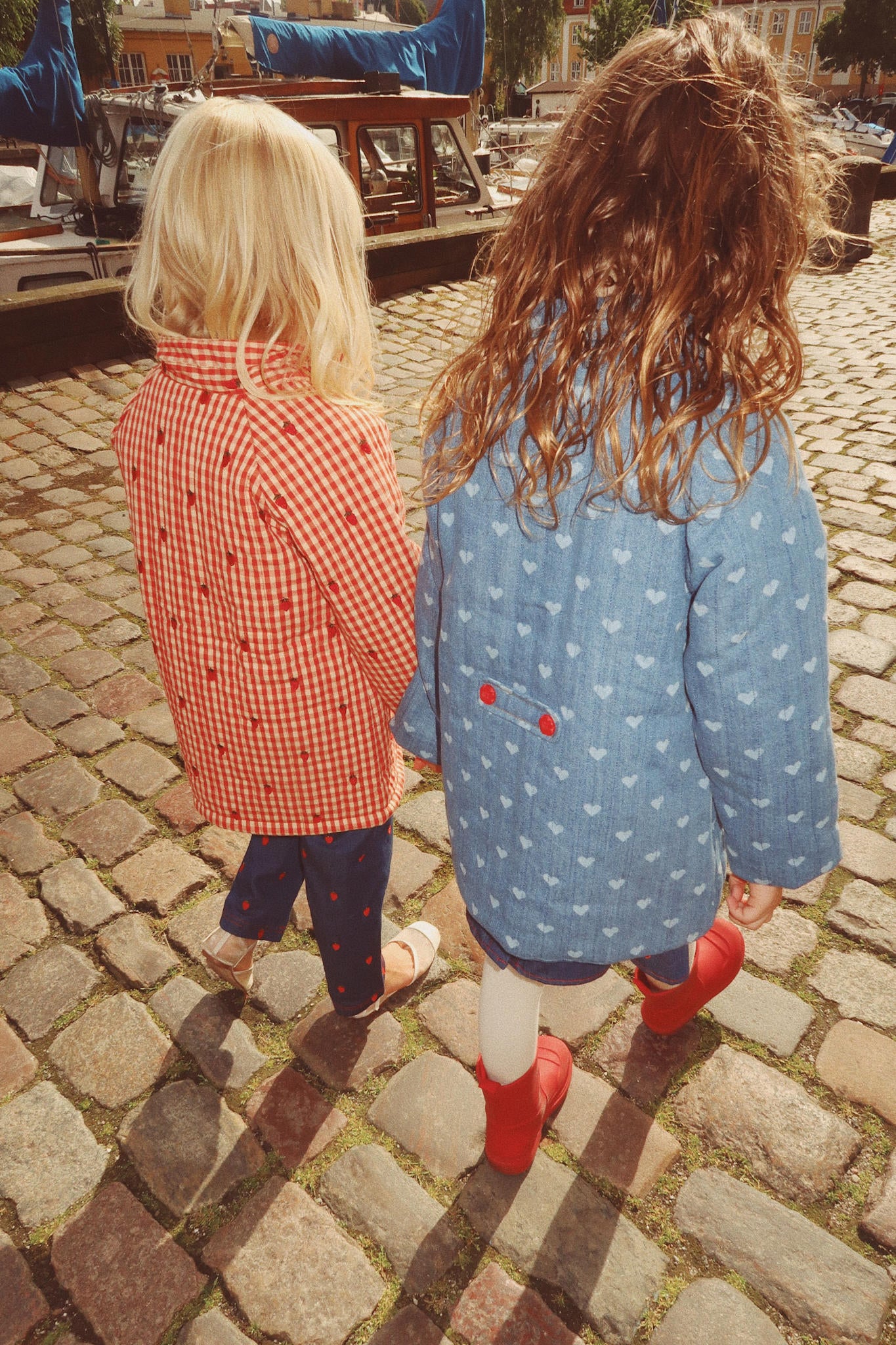 Lollo Coat - Blue Denim/Hearts