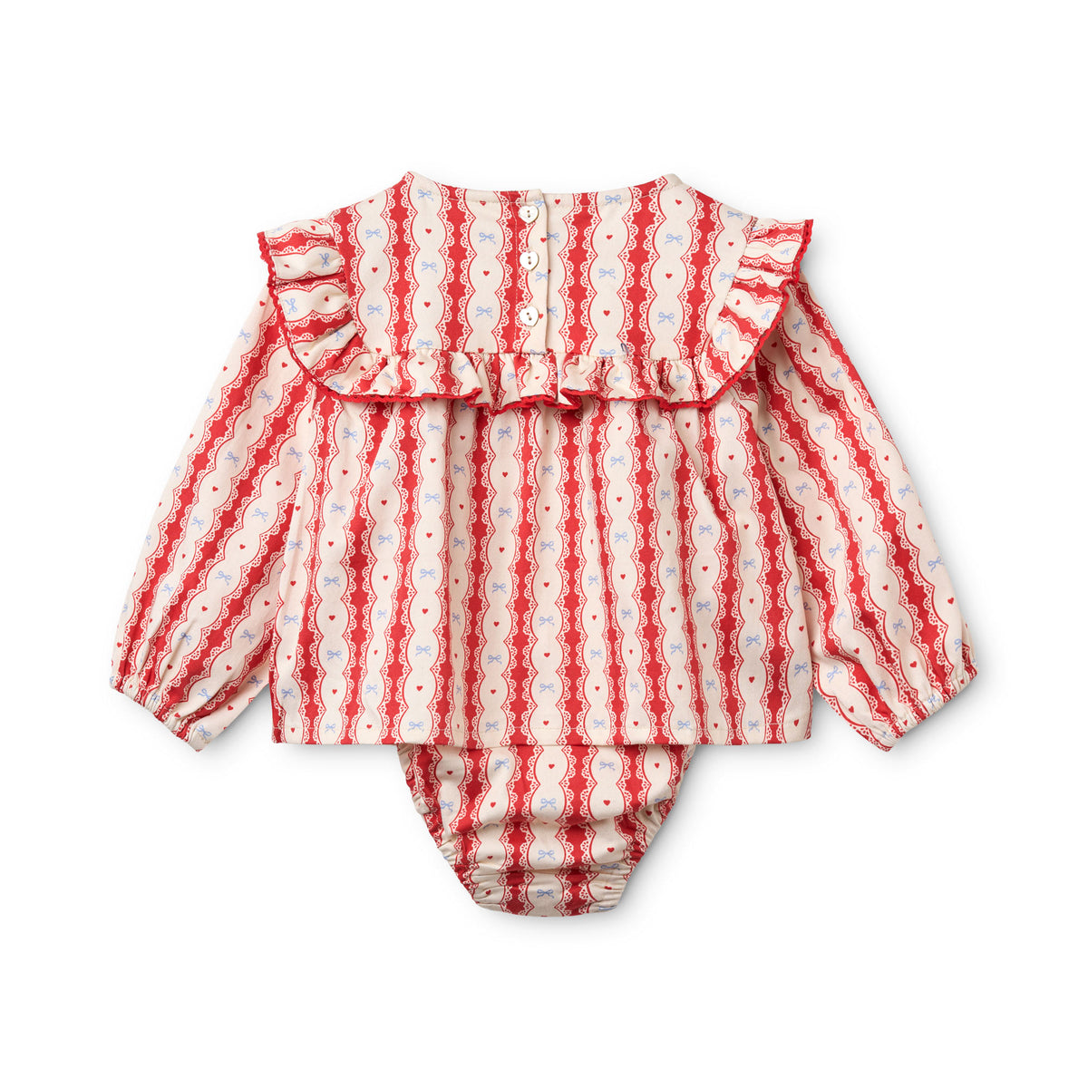 Joy Romper - Lace Stripe