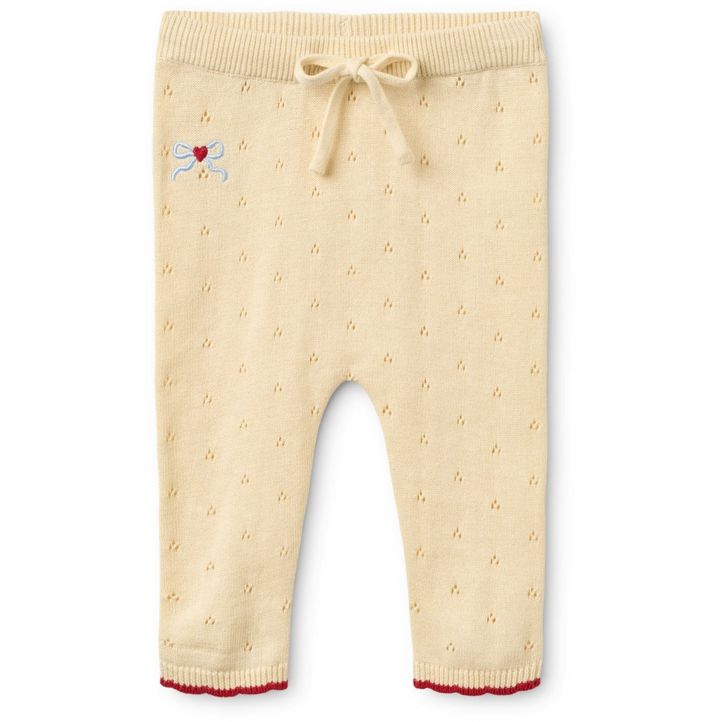 Flöss Aps Kaya Pointelle Pants Pants Soft white