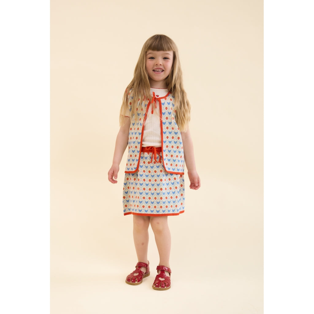 Flöss Aps Lea Vest Vest Berry Heart Mix