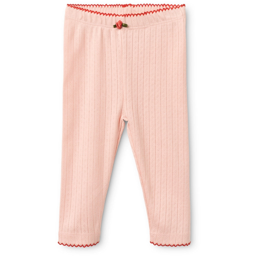 Flöss Aps Liva Pointelle Leggings Pants Soft Rose
