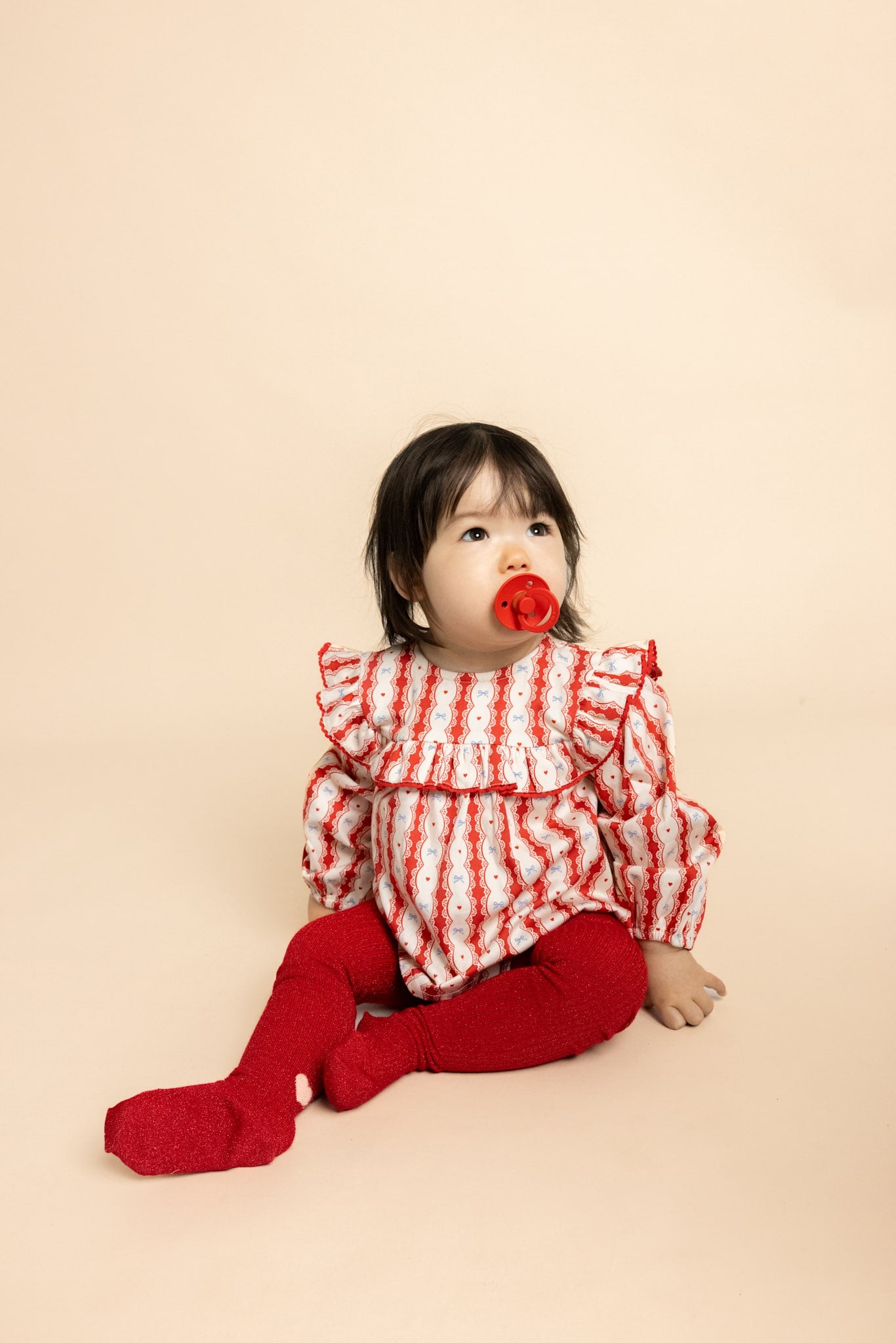 Joy Romper - Lace Stripe