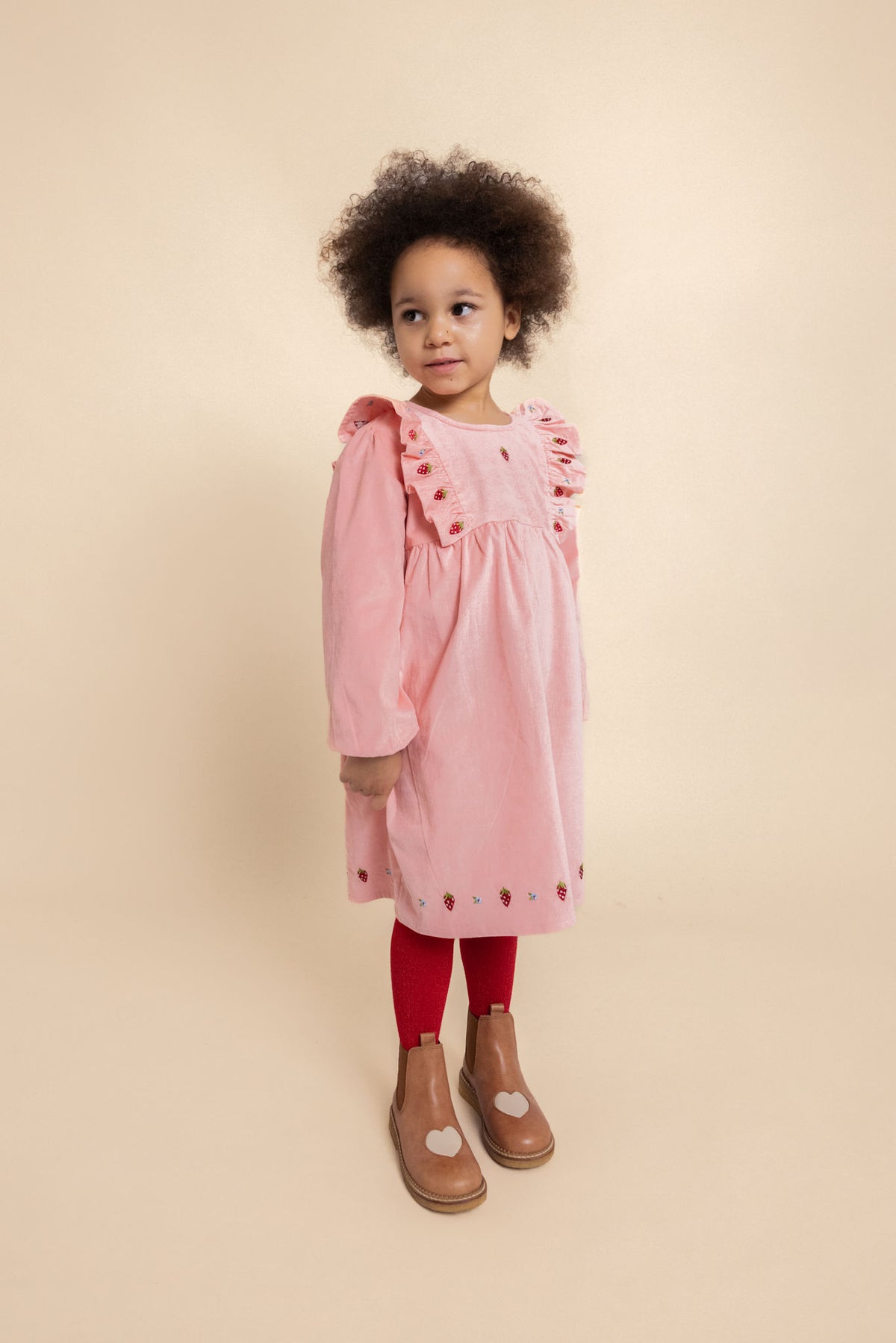 Belle Dress - Warm Pink