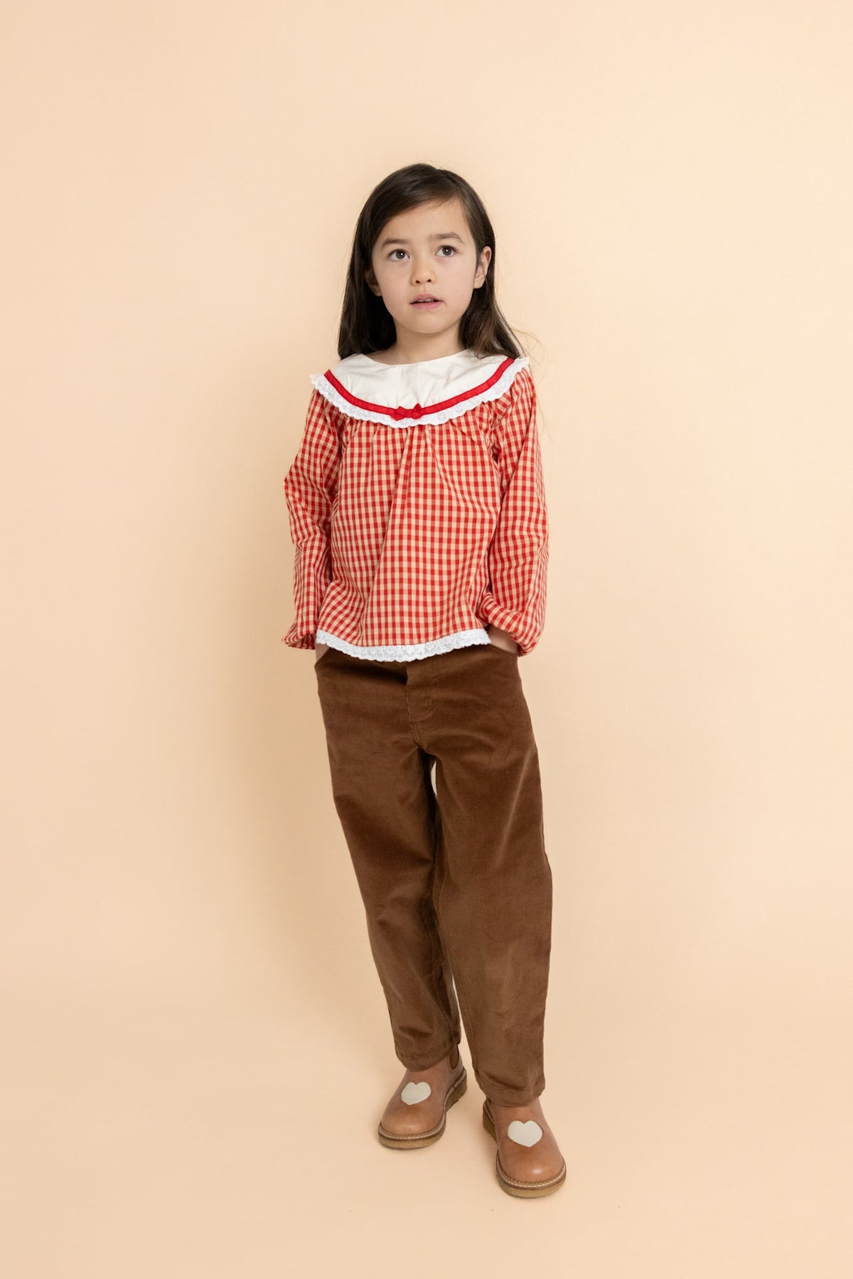 Lucia Blouse - Poppy Red Gingham