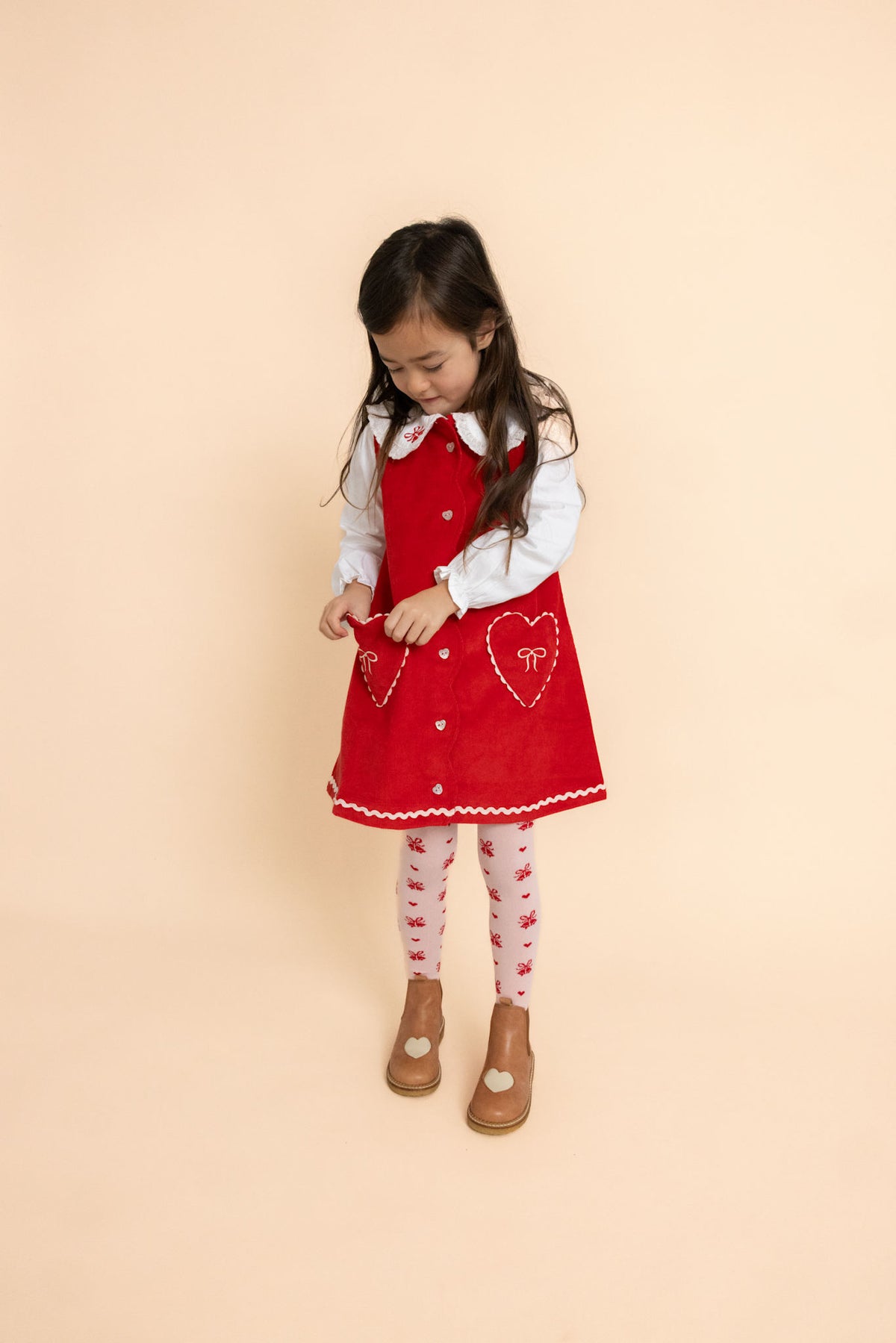 Carol Dress - Poppy red