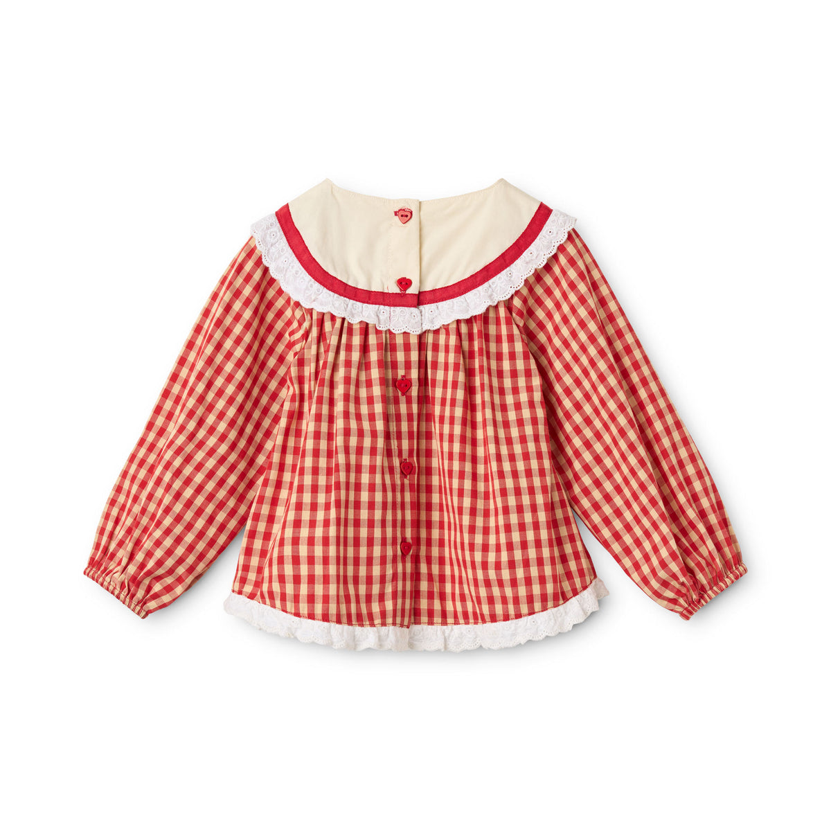 Lucia Blouse - Poppy Red Gingham